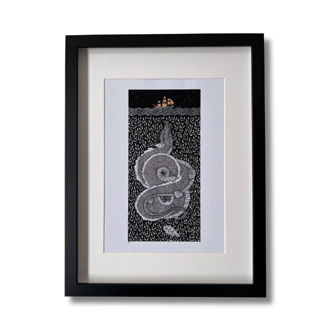 Sea Monster, Dark Fantasy Art Print