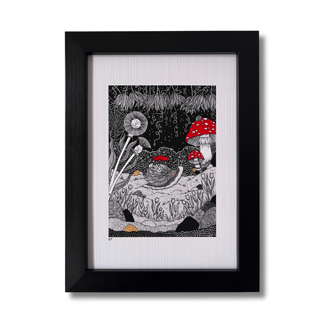 Snail Mail, Cottagecore Inspired Art Print