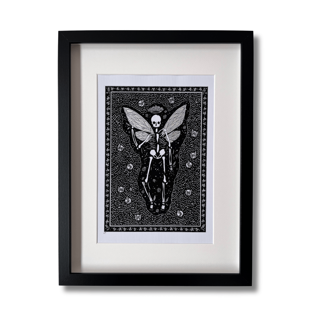 Dark Faerie, Whimsical Gothic Art Print