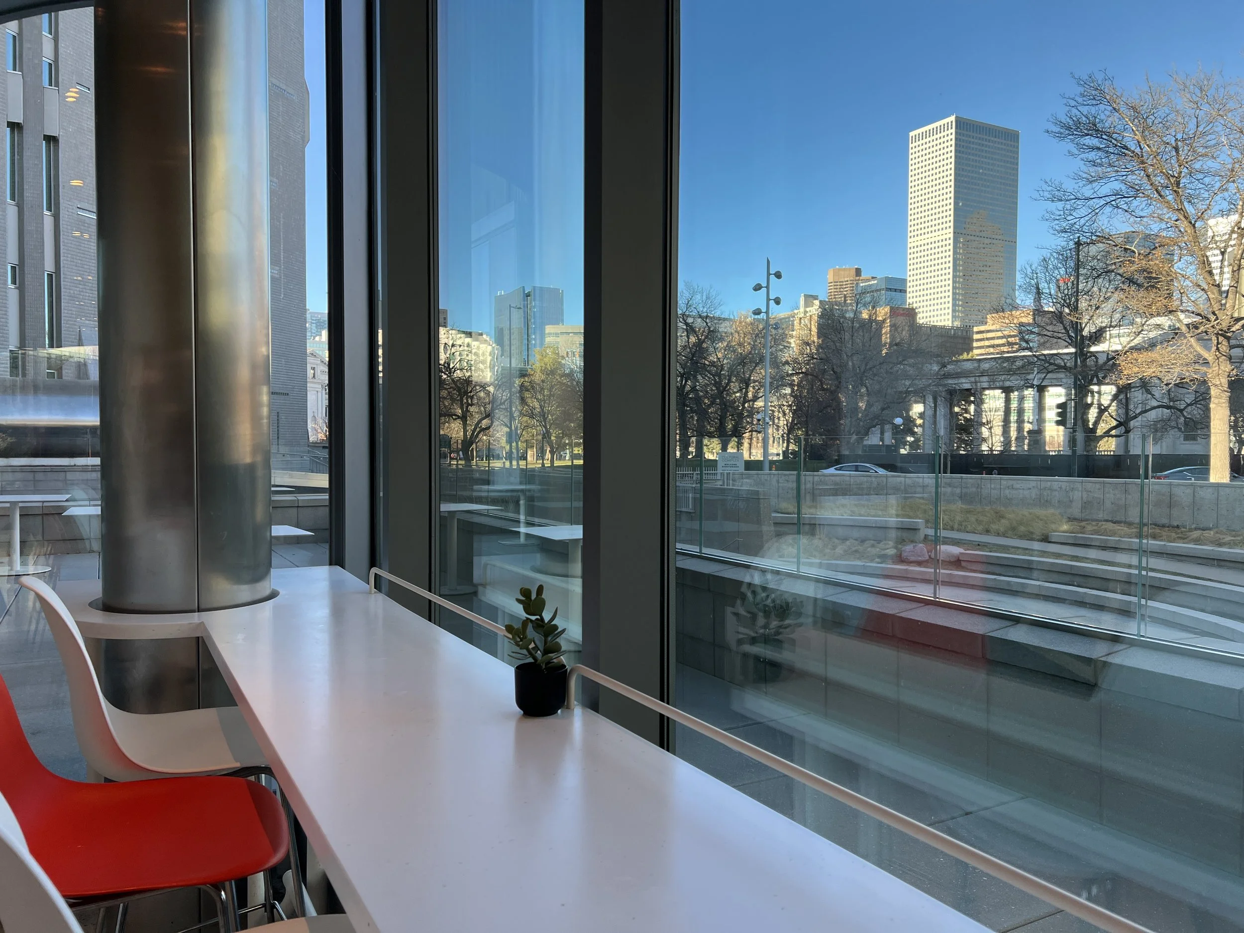Lunch at the Gio Cafe, Denver Art Museum, January 2026.