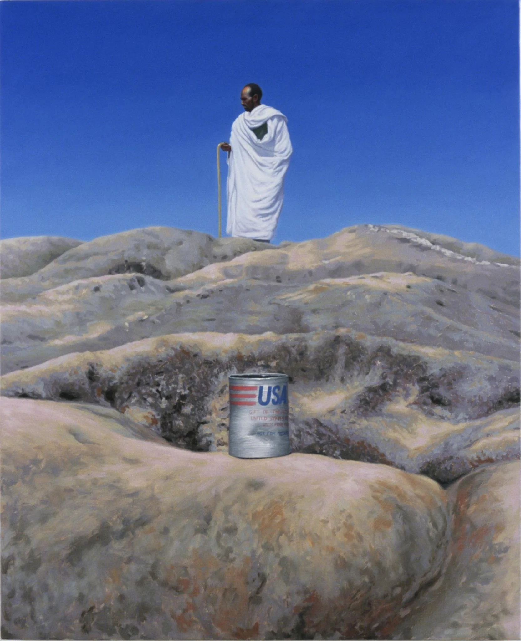 “Prophet and Loss (Lalibela, Ethiopia)”, June-July 2005, oil on linen, 22”h x 18”w.