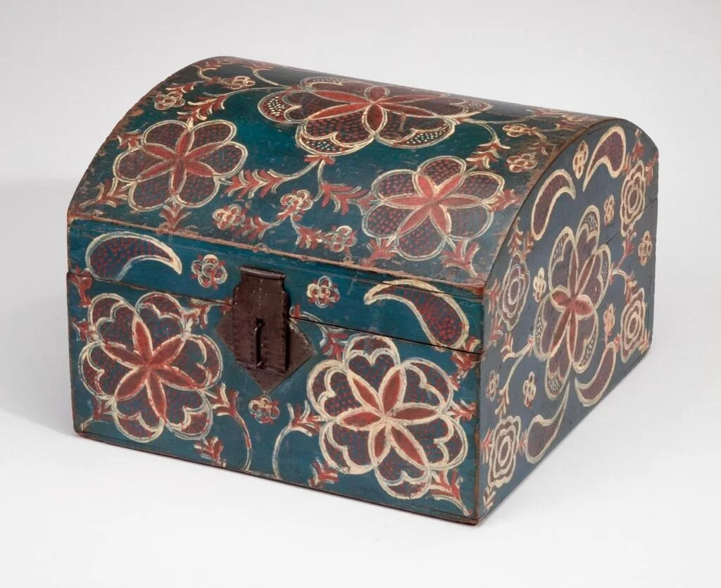 “The Compass Decorator,” Paint-Decorated Storage Box