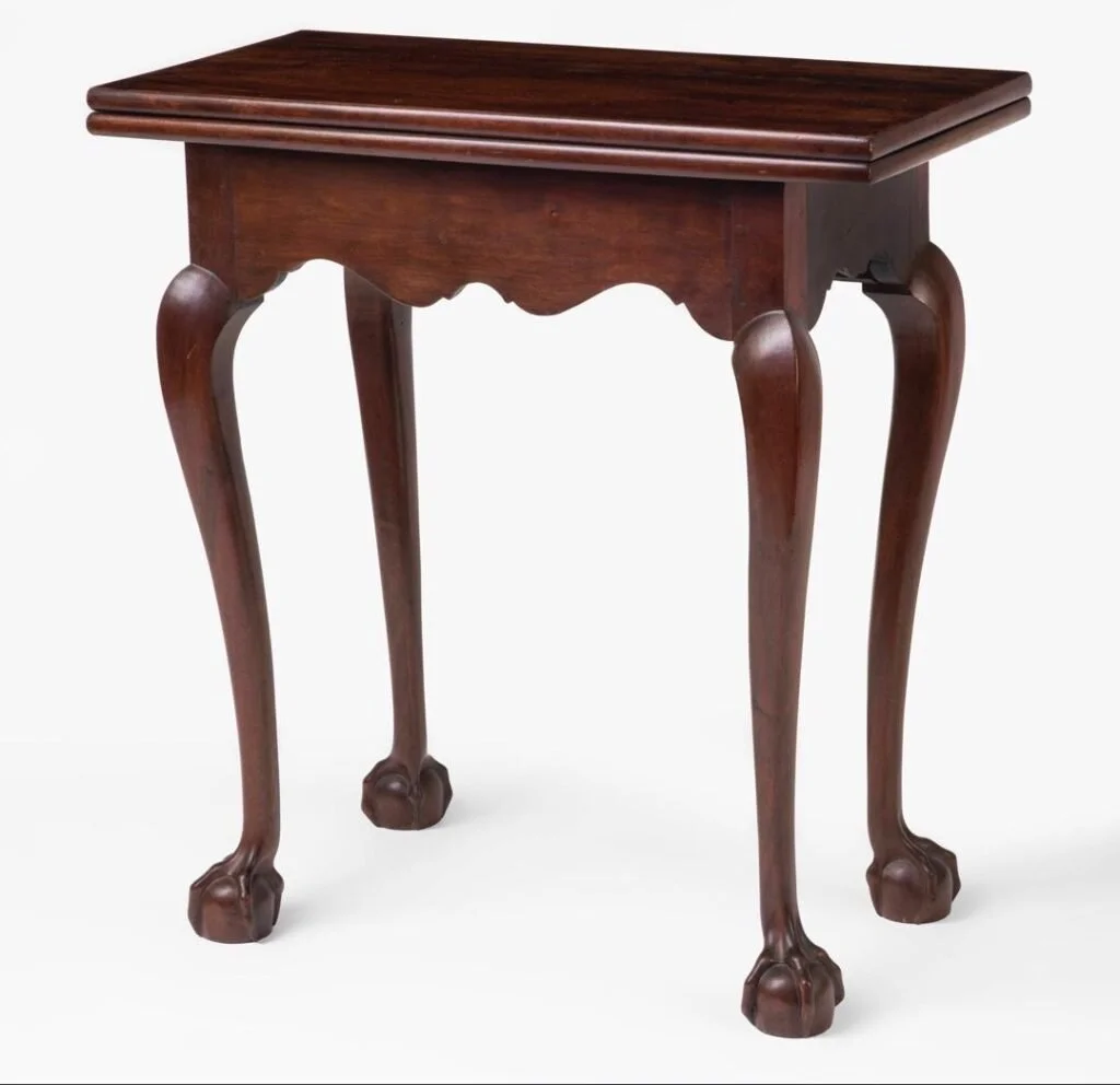 A Diminutive Chippendale Card Table