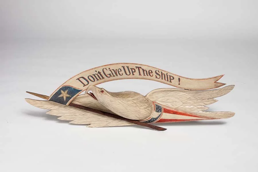 American Eagle with “Don’t Give Up the Ship” Banner