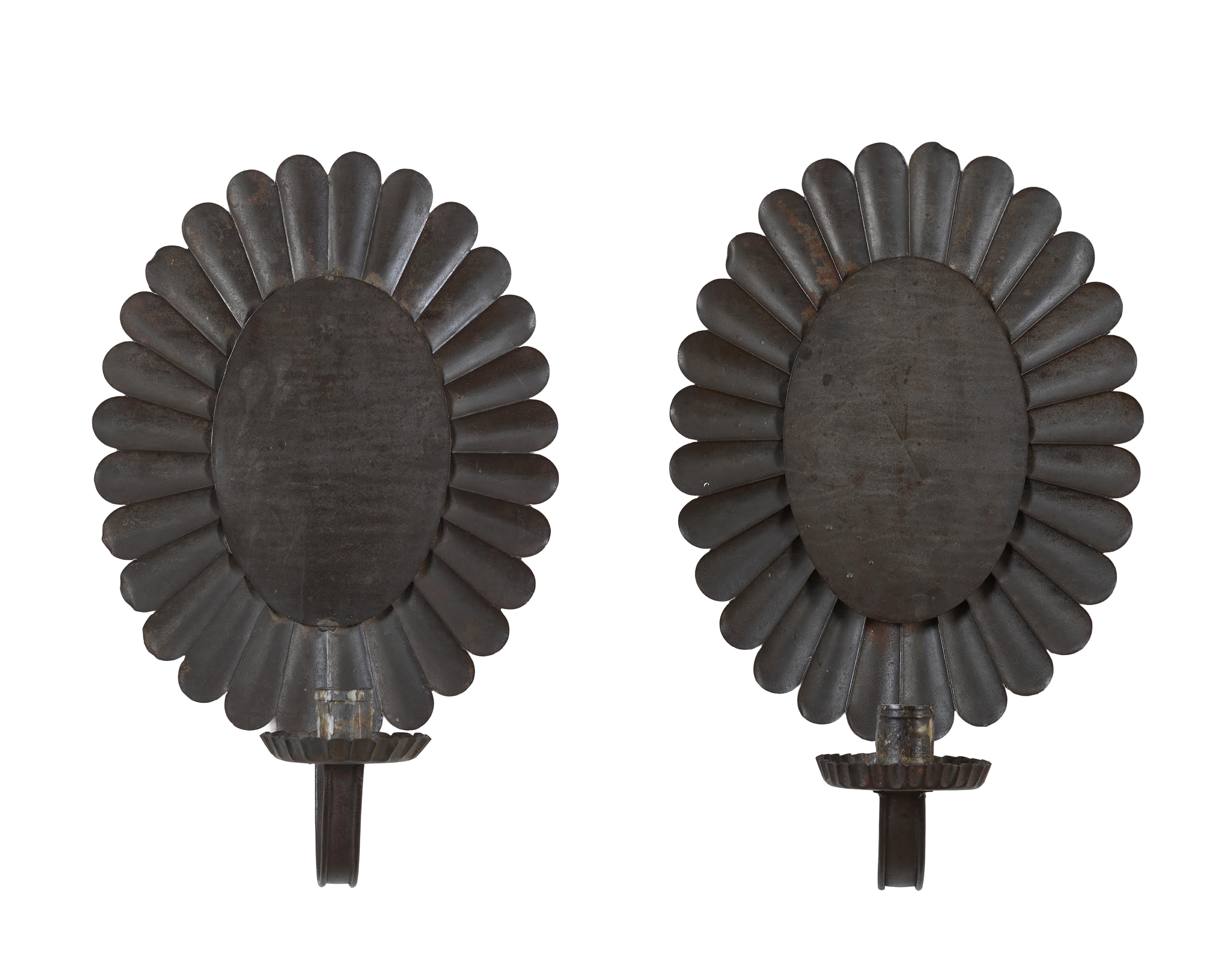 Pair of Tin Sconces