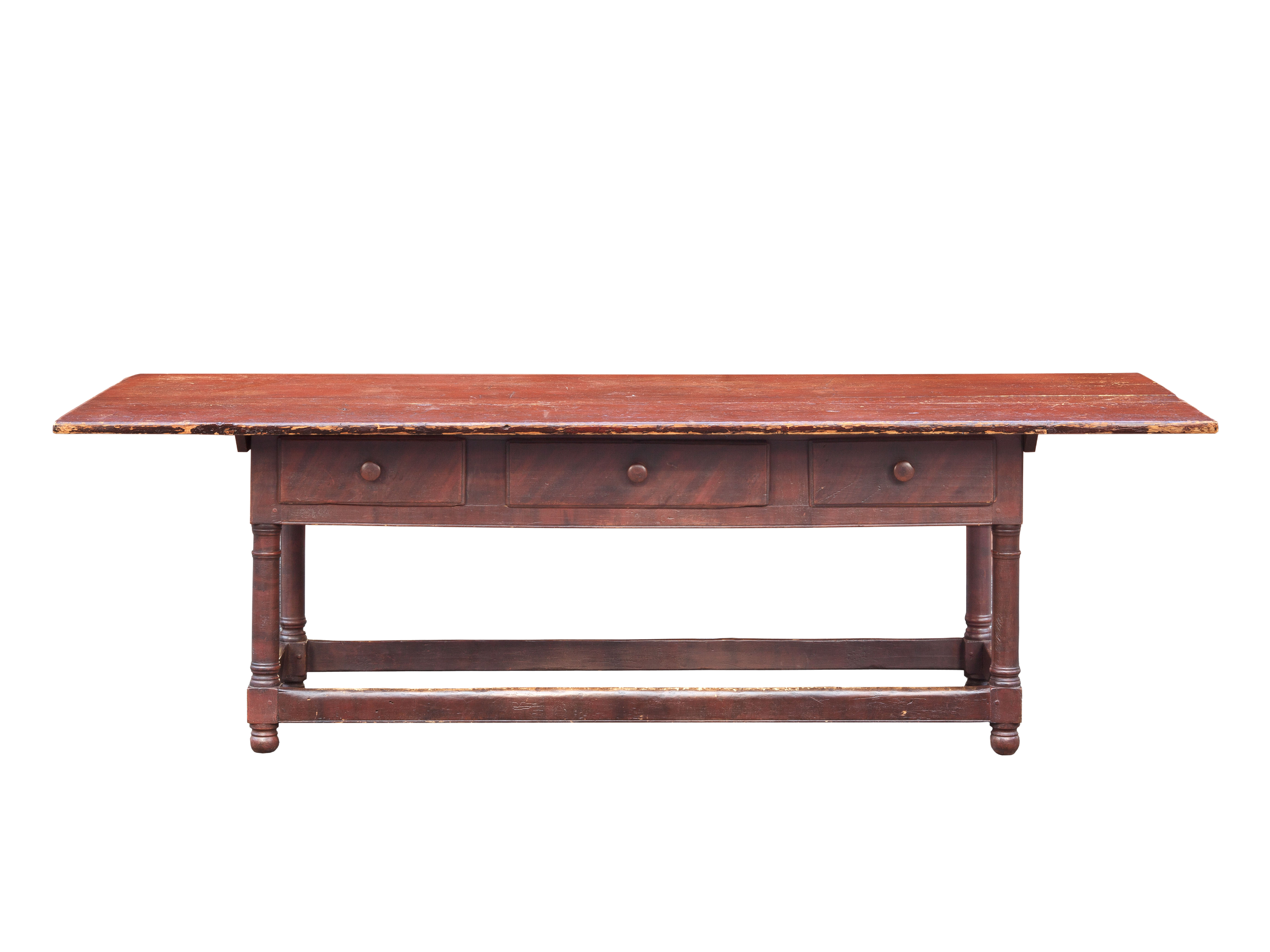 Large Pennsylvania Paint-Decorated Dining Table