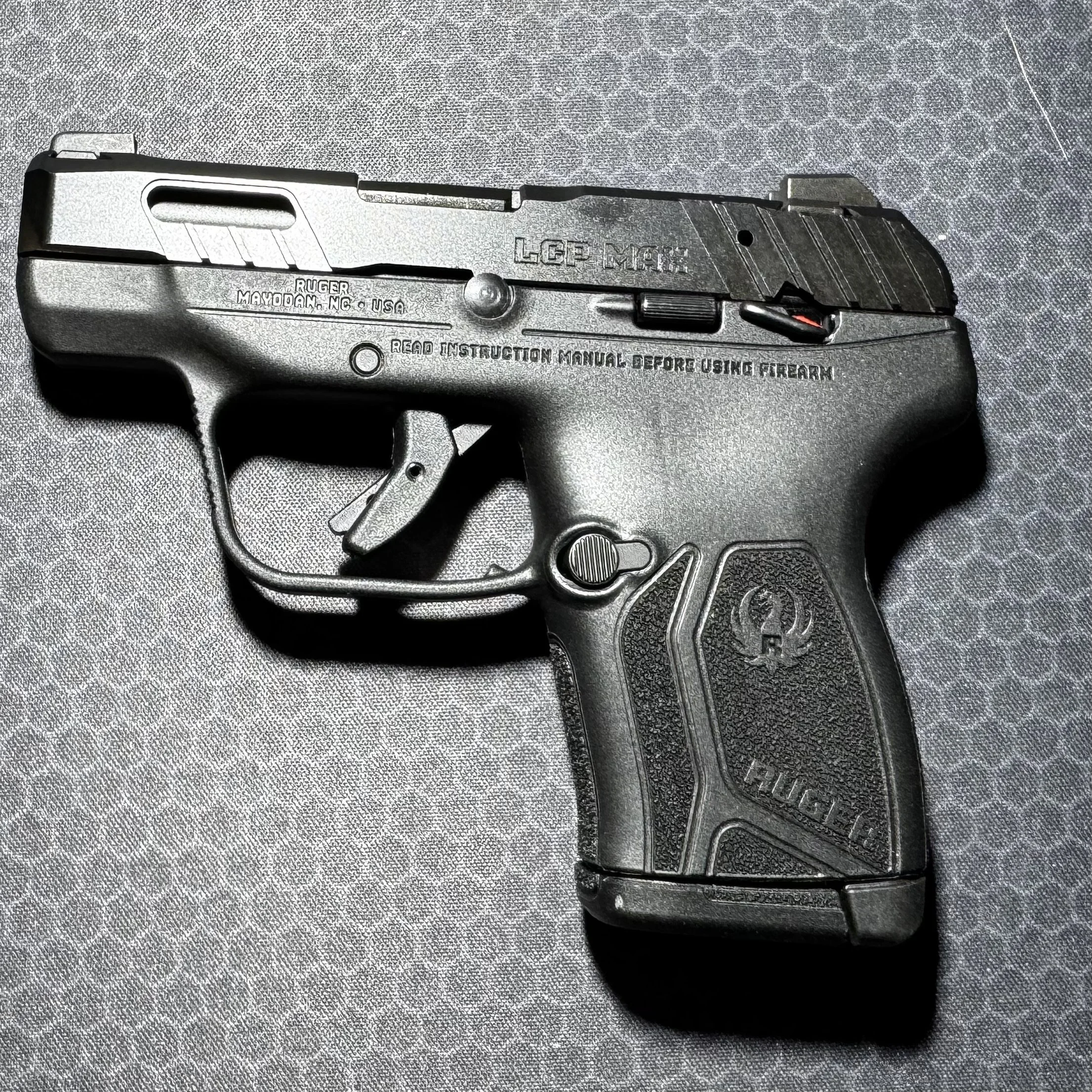 Ruger LCP Max .380 manual safety window cut slide $349.99