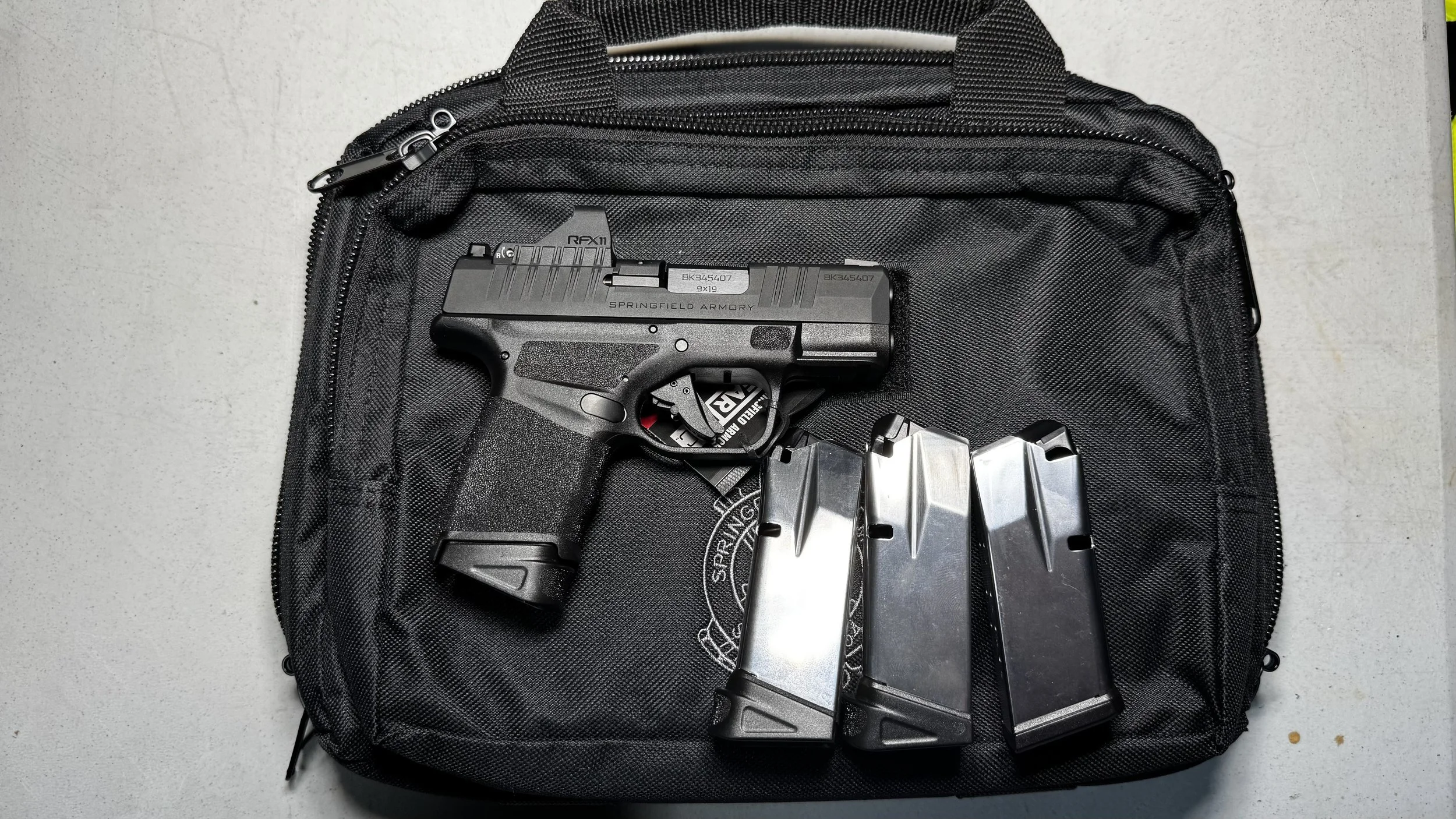 Springfield Armory Hellcat OSP 9mm range bag