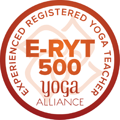 Logo for E-RYT 500 Experienced Registered Yoga Teacher Alliance