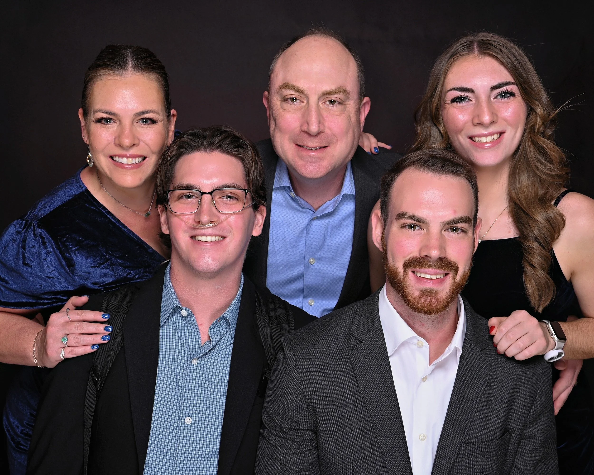 Benesch family formal portrait from a Christmas Caribbean cruise