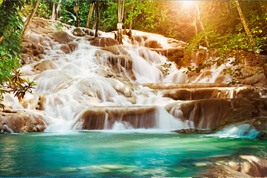 Dunn's River Falls in Ocho Rios, Jamaica