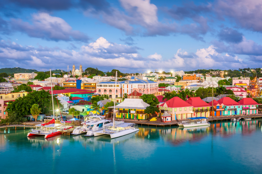 St. John's, the capital city of Antigua and Barbuda