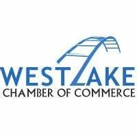 Logo of Westlake Chamber of Commerce with a stylized bridge above the text