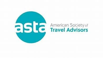 Logo of the American Society of Travel Advisors, with the acronym 'asta' in a blue circle and the organization's full name to the right.