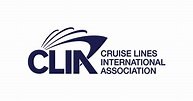 Logo of Cruise Lines International Association (CLIA) featuring a stylized wave and the organization's name.