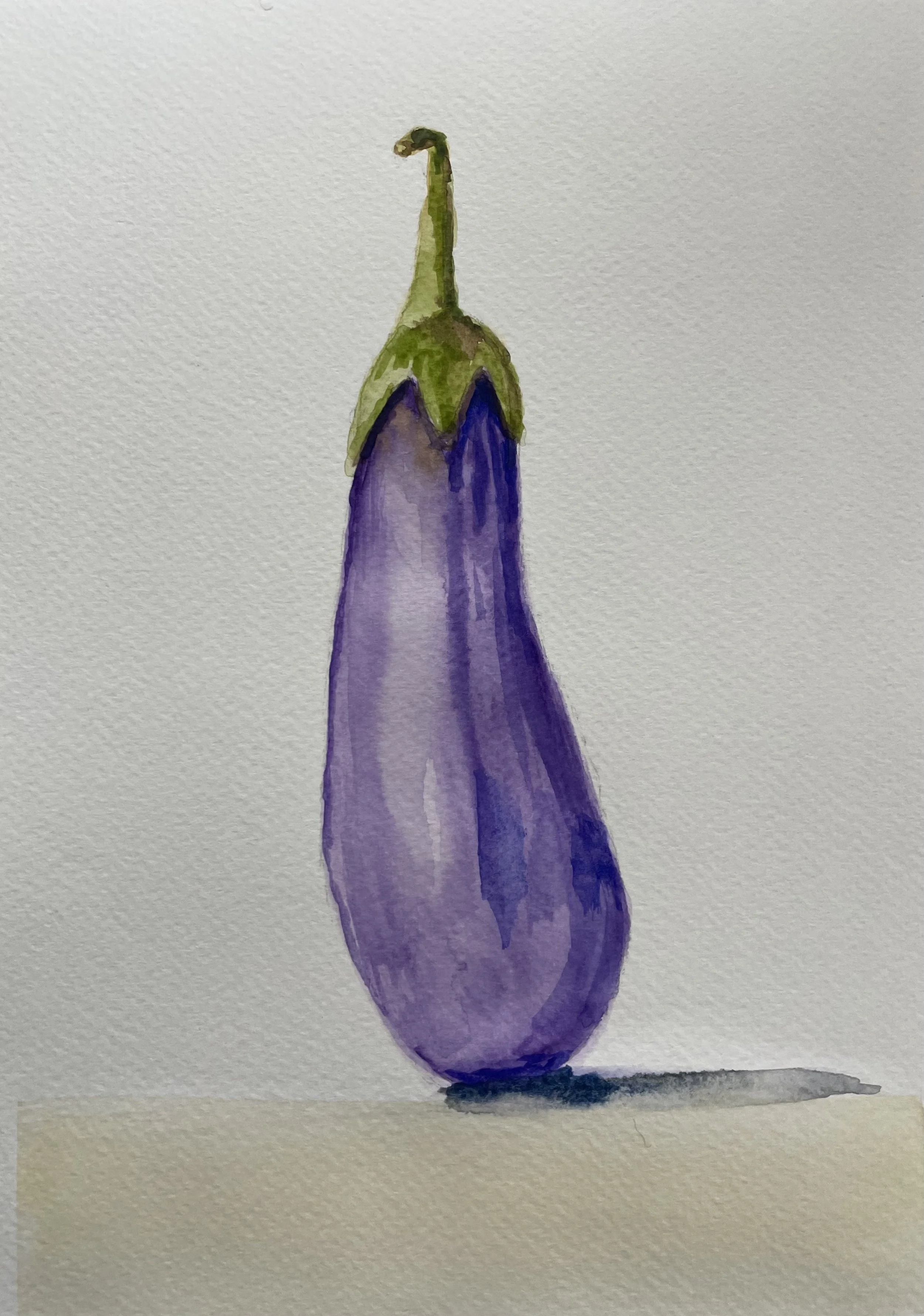 Eggplant Watercolor 8x10 $150