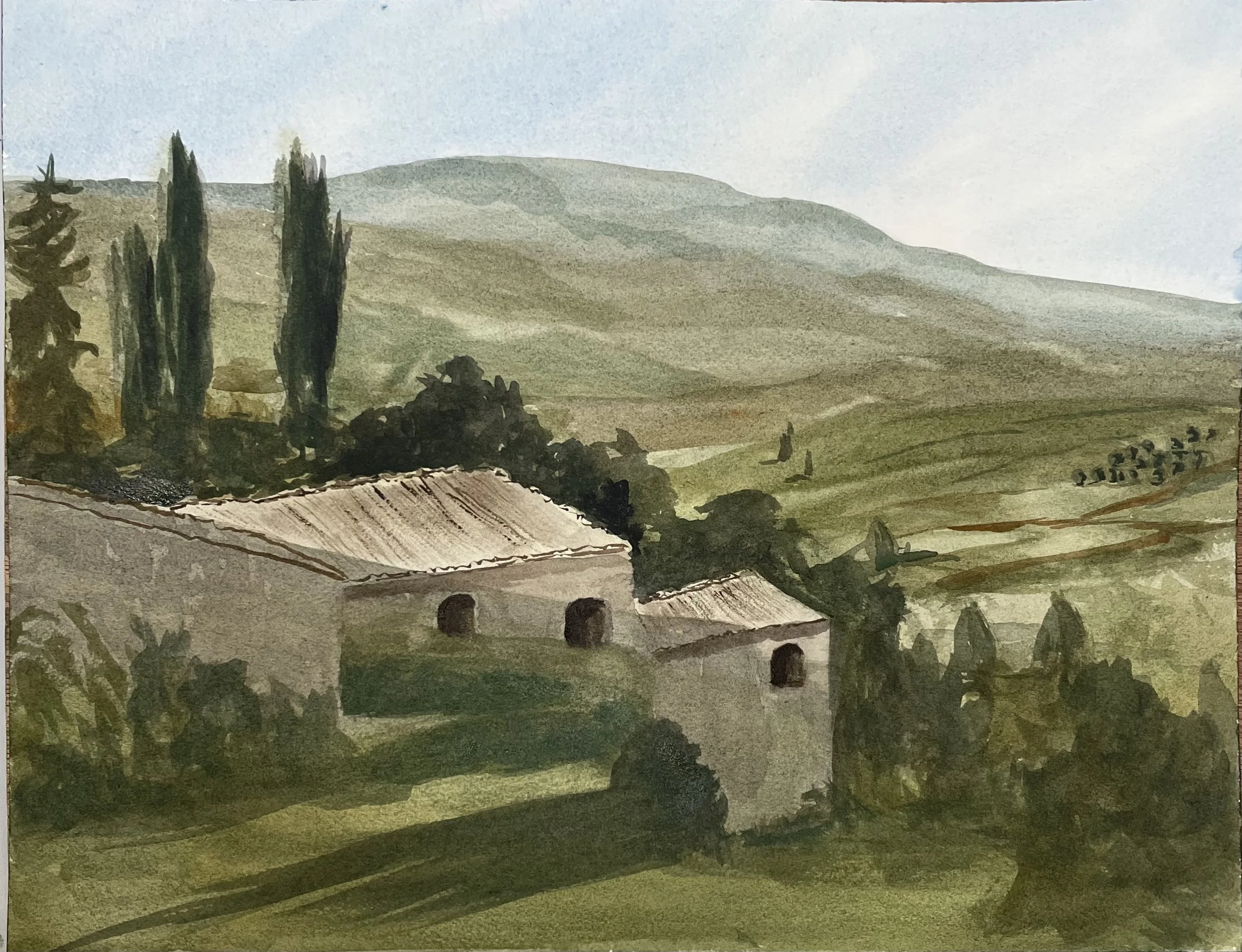 Petralia Soprano Watercolor 16x20 $400