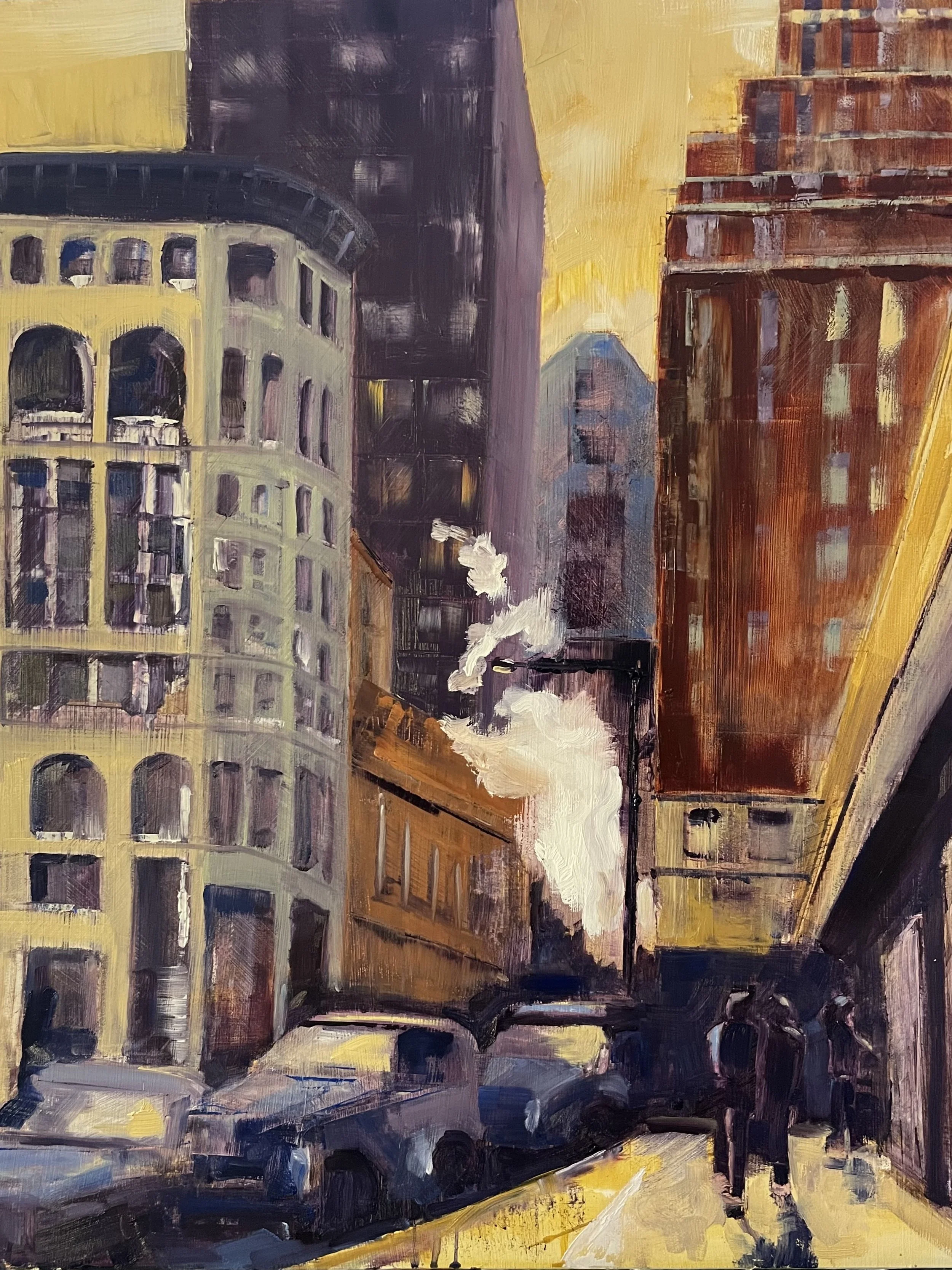 Manhatten Steam 16x20 Oil