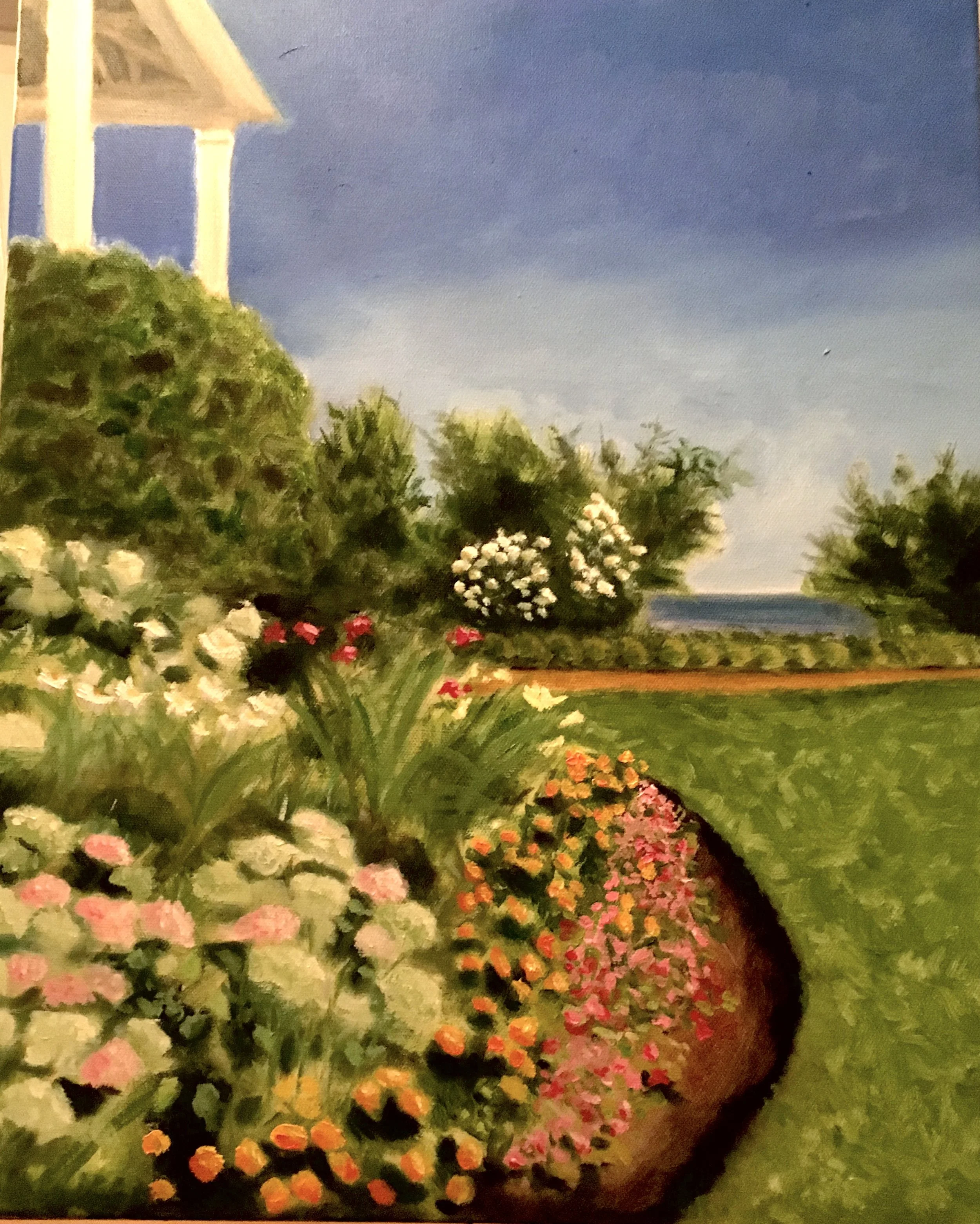 Congress Hall in Bloom Oil 16x20 $475