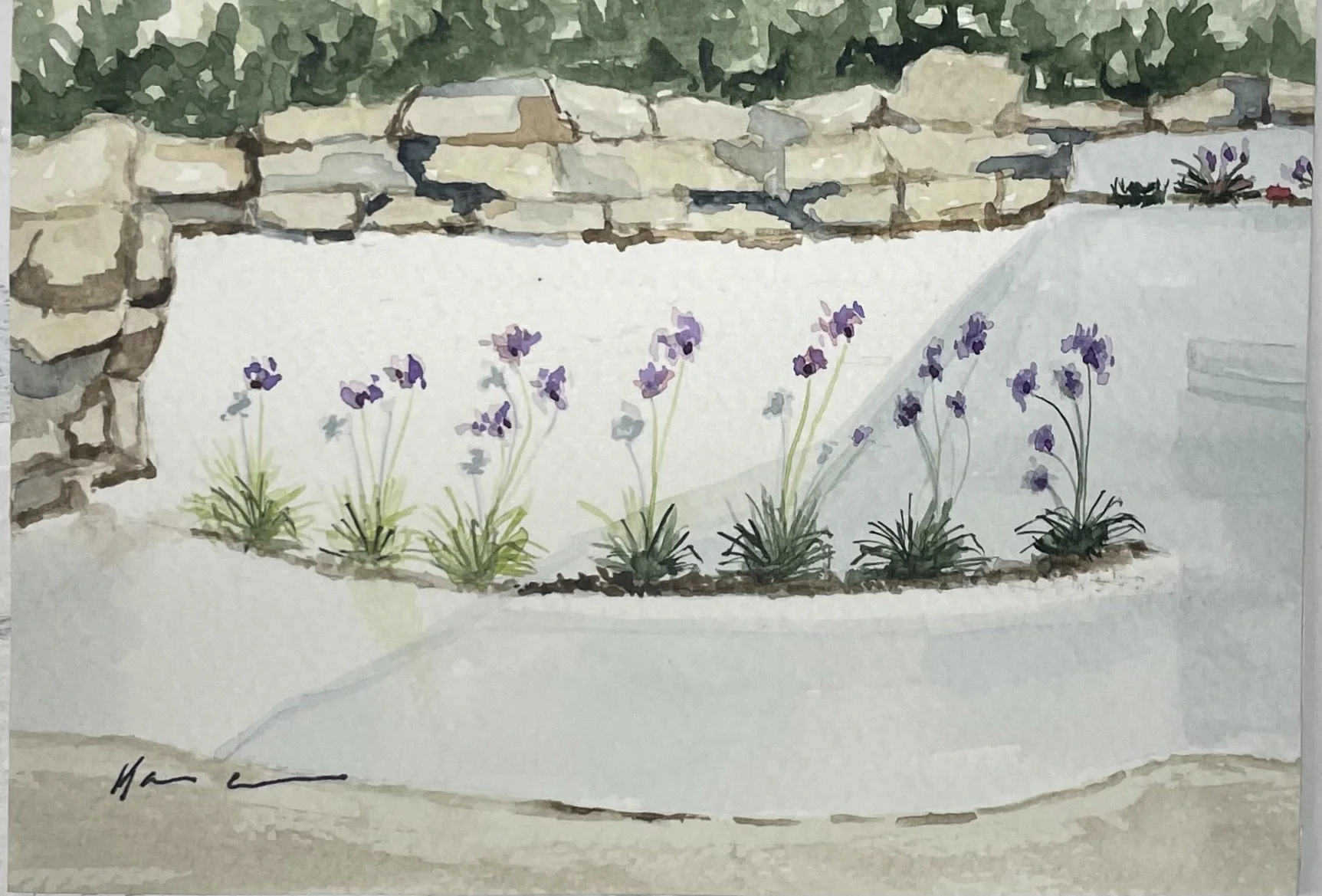 Algarve Sunlight Watercolor