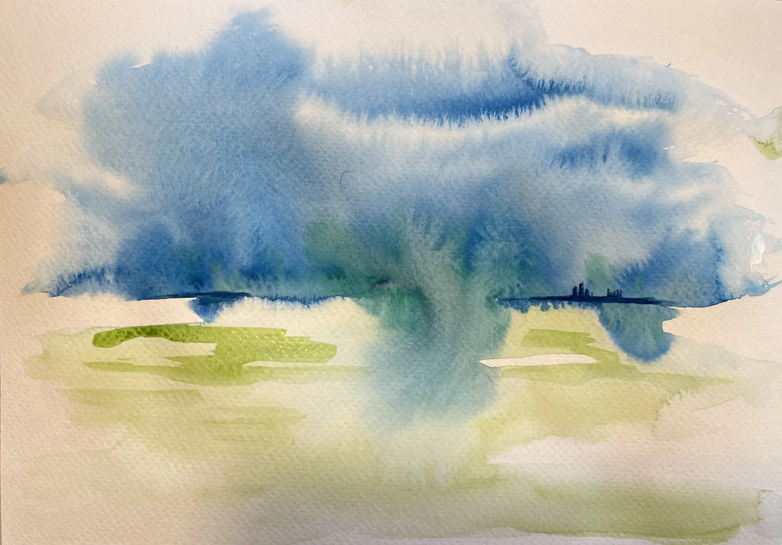 Other Worldly Watercolor 8x10 $70