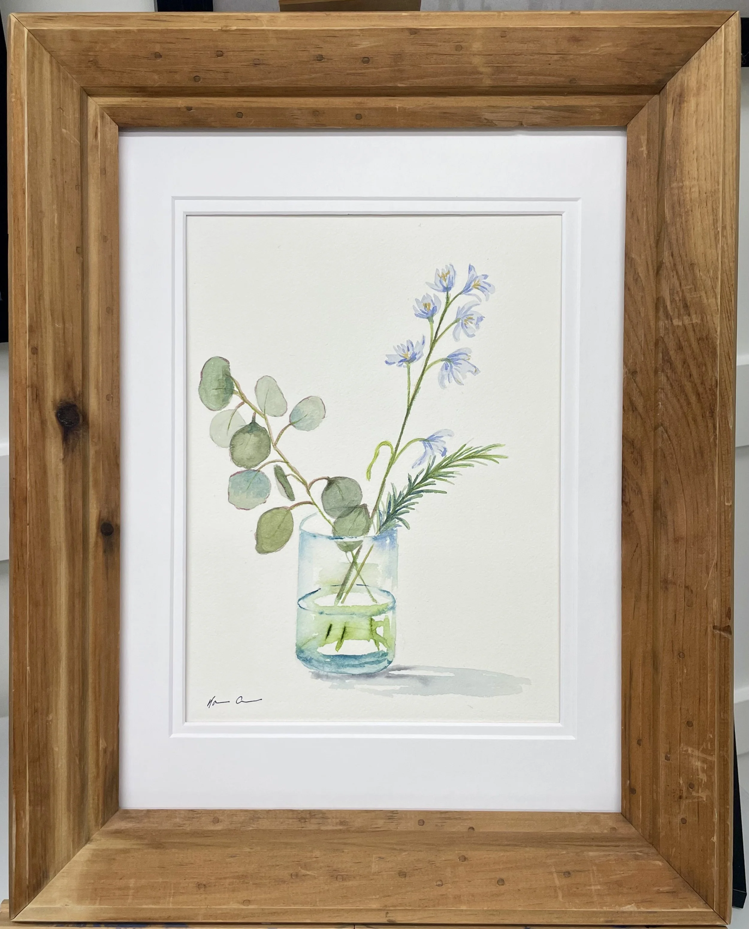 The Sage Garden Watercolor 13 x 17