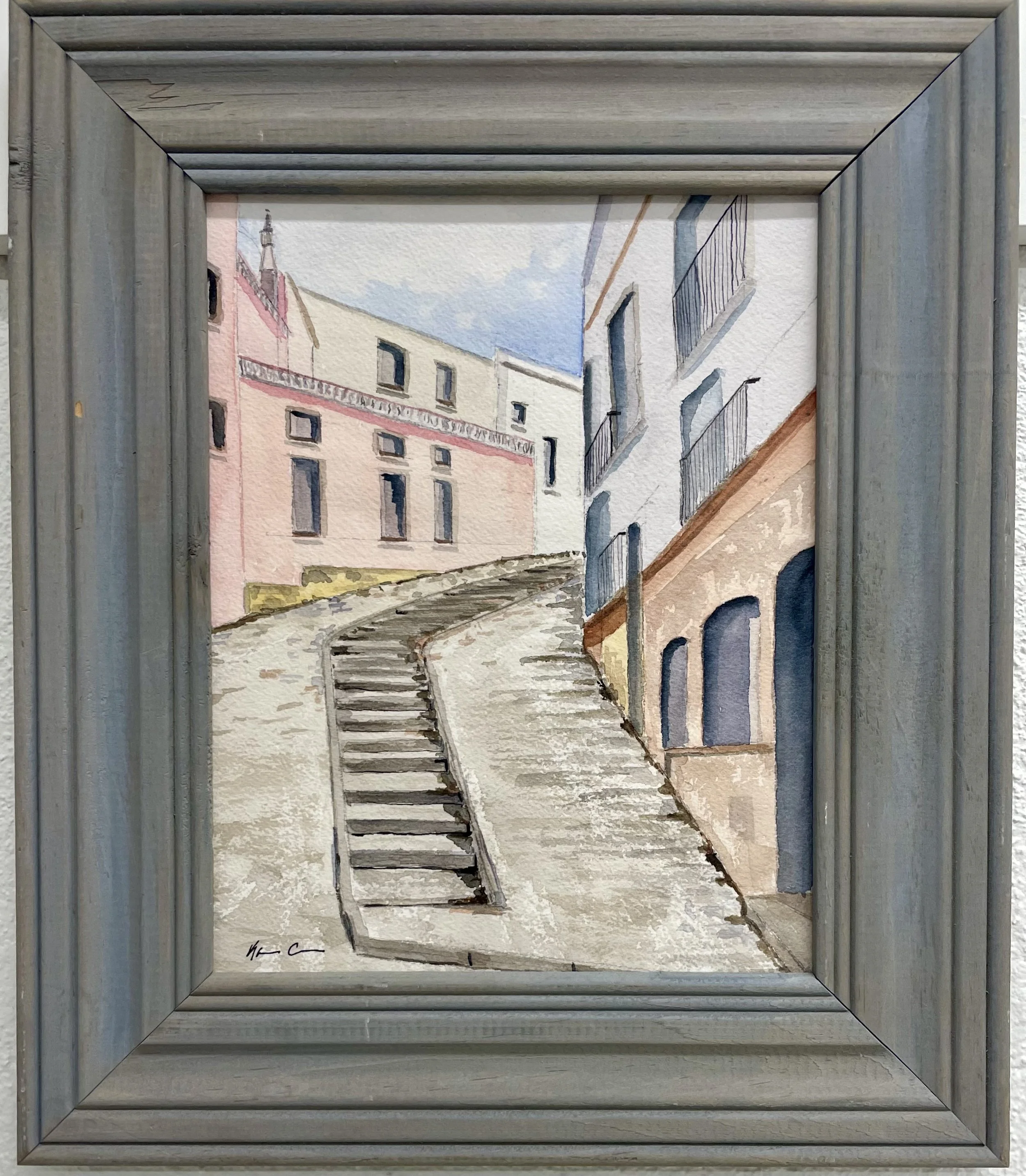 Streets of Lagos Watercolor 8x10