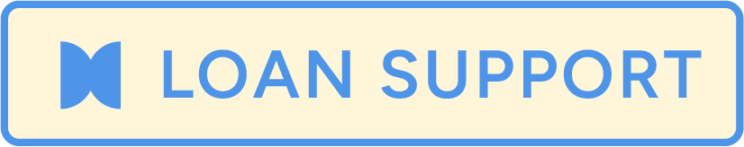 Loan Support logo with a stylized butterfly icon and text
