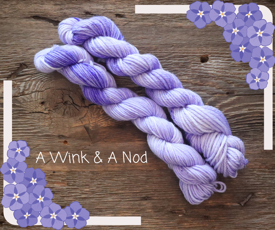 Our founder's favorite color, periwinkle.