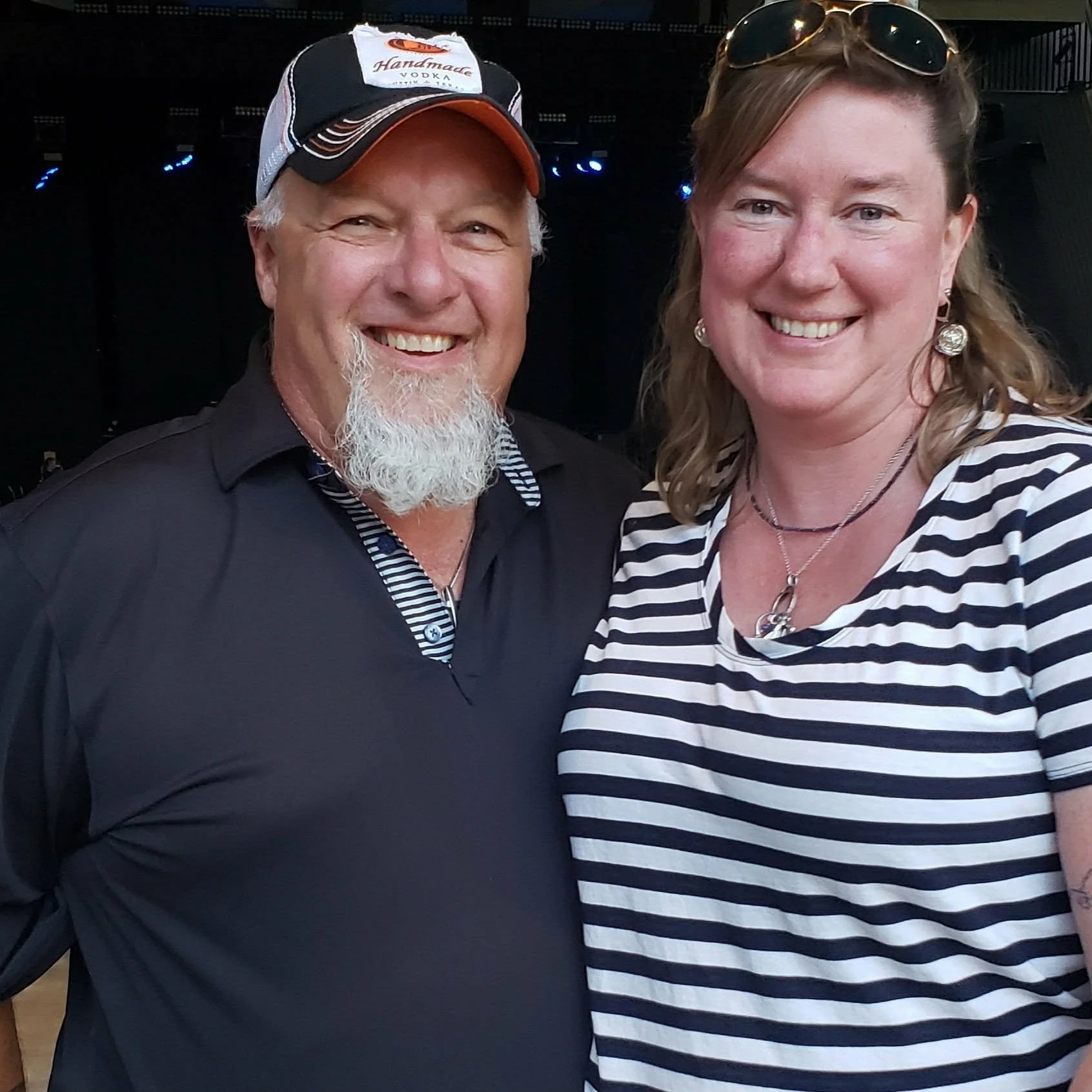 Image of Brian & Vicky smiling at the camera.