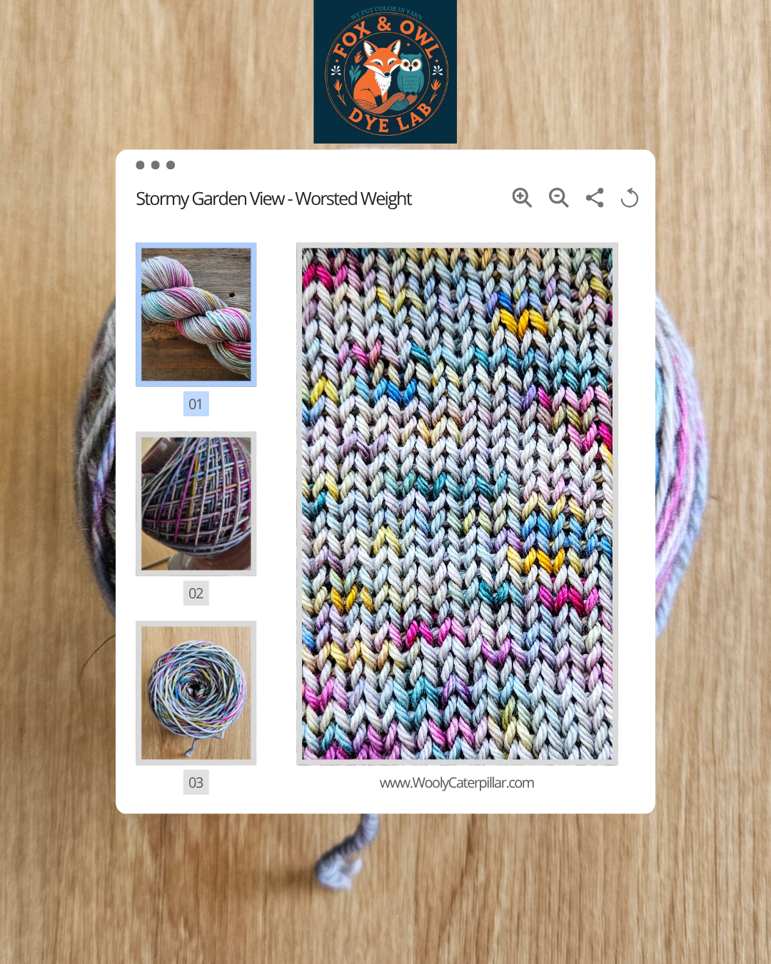 Stormy Garden View - Worsted Weight