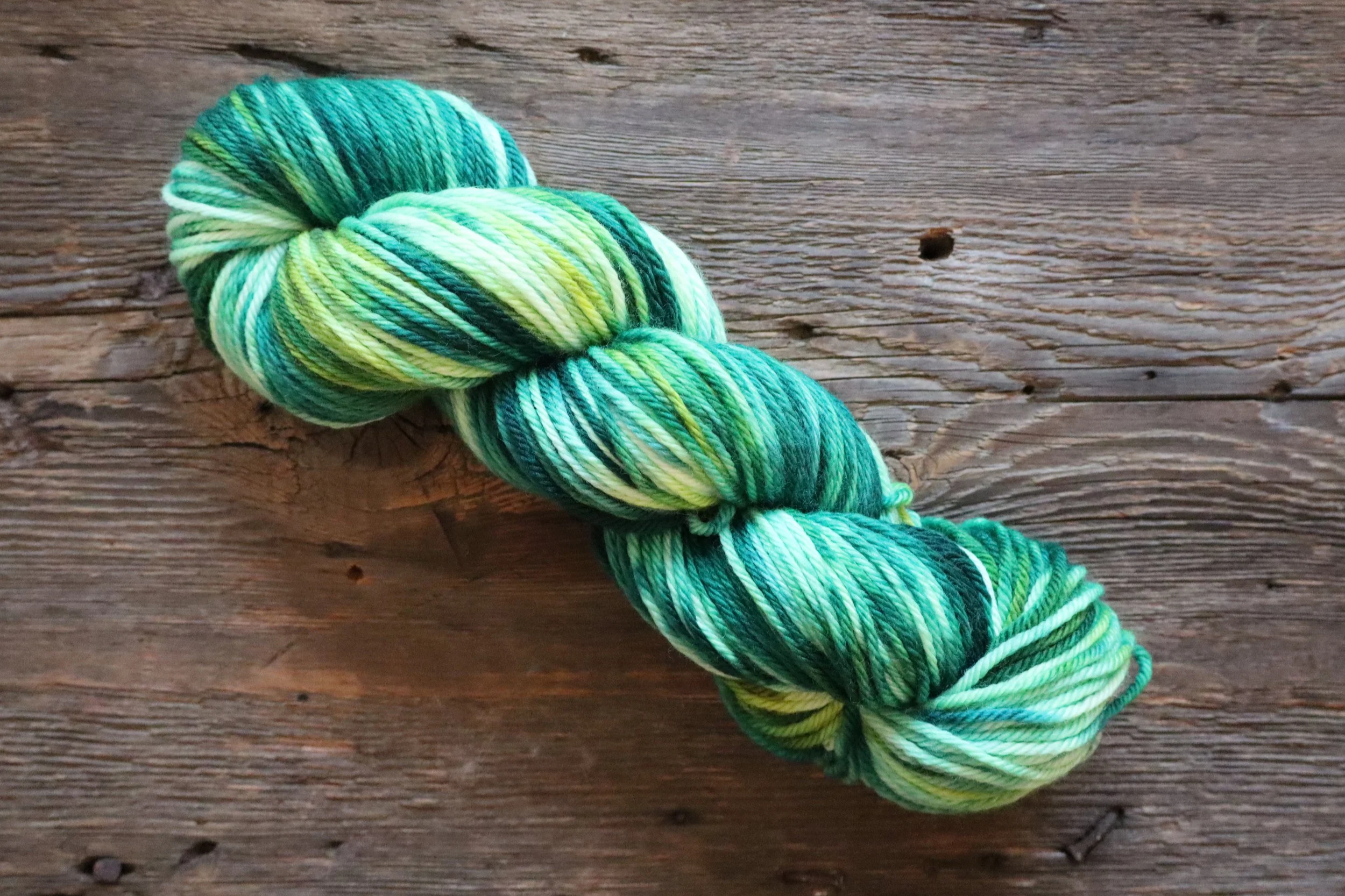 Make Me - bold green variegated colorway - Snuggle Buggle
