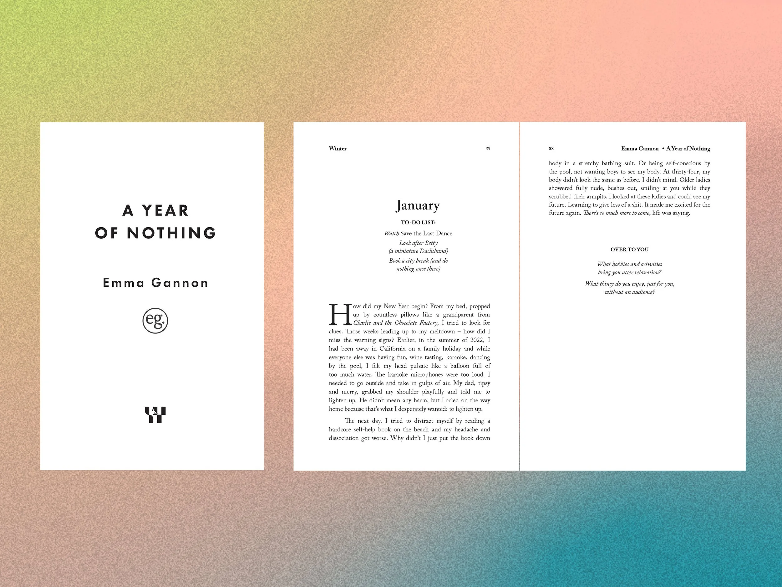Illustrations & Typesetting | A Year of Nothing