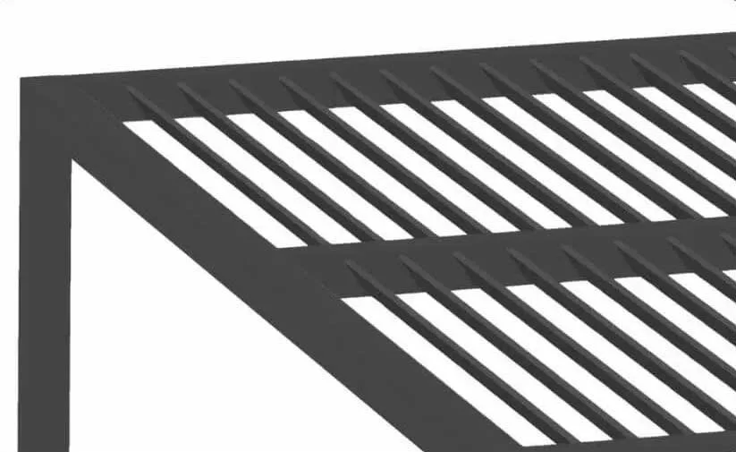 Louvered pergola structure enhancing comfort in an open backyard in Long Island, NY