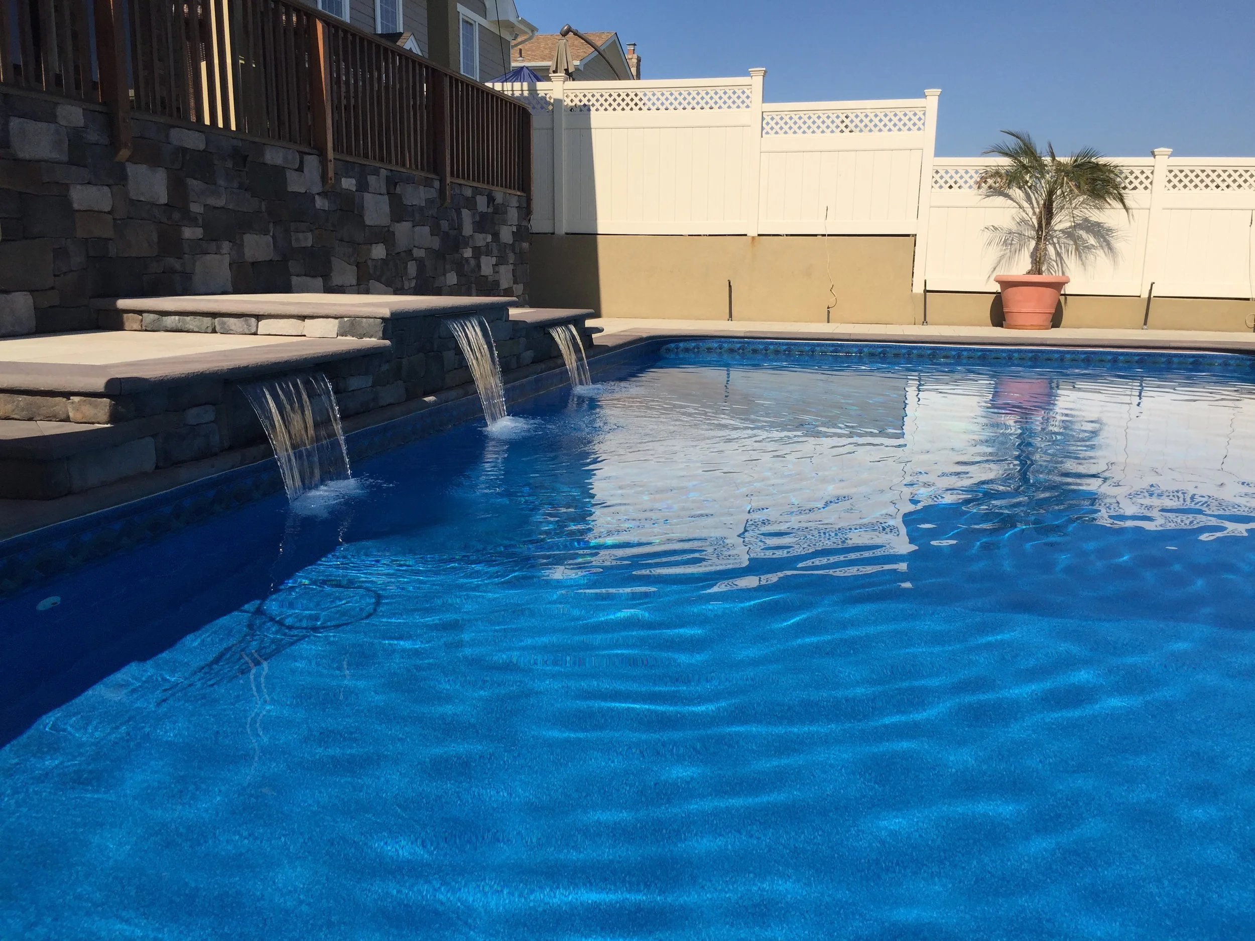 Swimming pool lighting design in Commack, NY