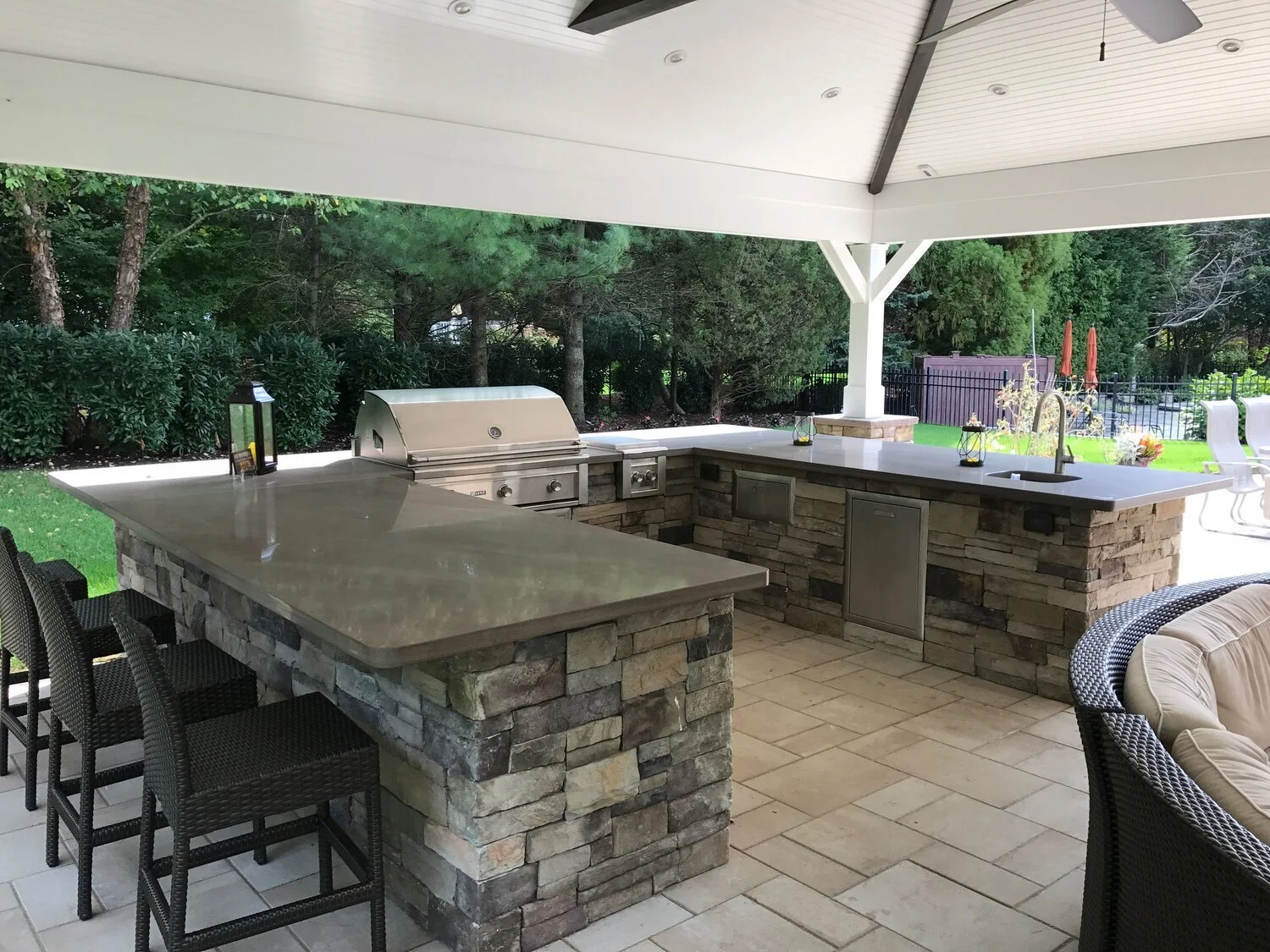 A Backyard Design May Not Seem Complete Until You Include an Outdoor Kitchen in the Dix Hills, NY, Area
