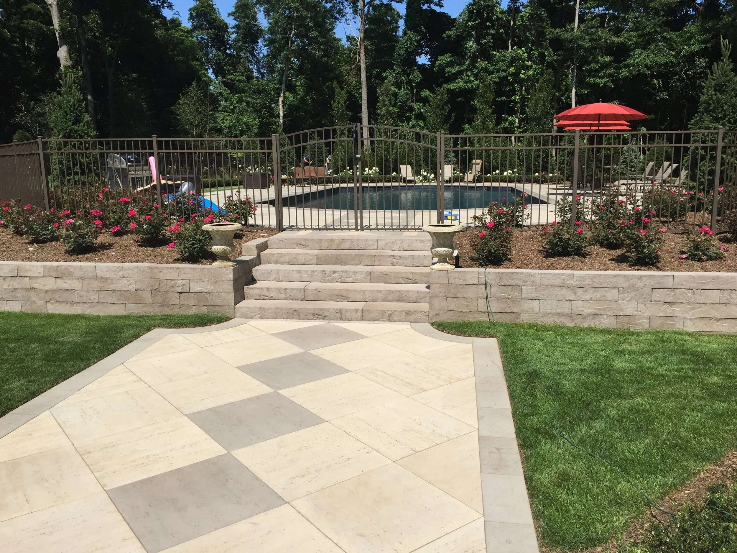 Using Masonry to Spruce Up the Poolside in Southampton, NY