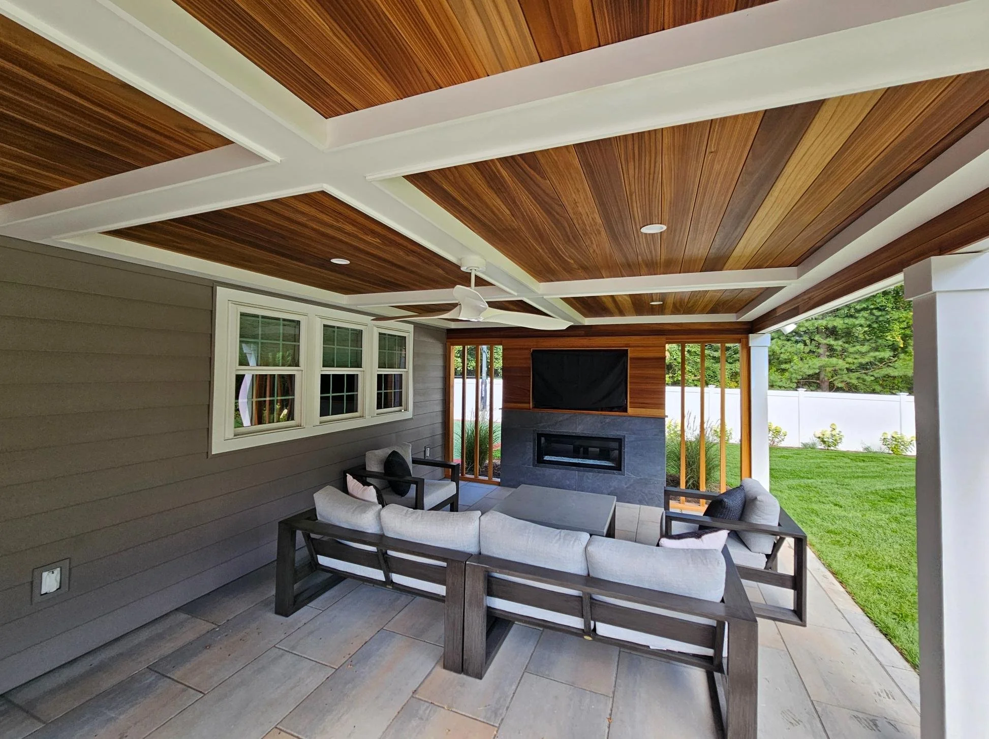 Architectural hardscape details showing masonry craftsmanship in Huntington, NY