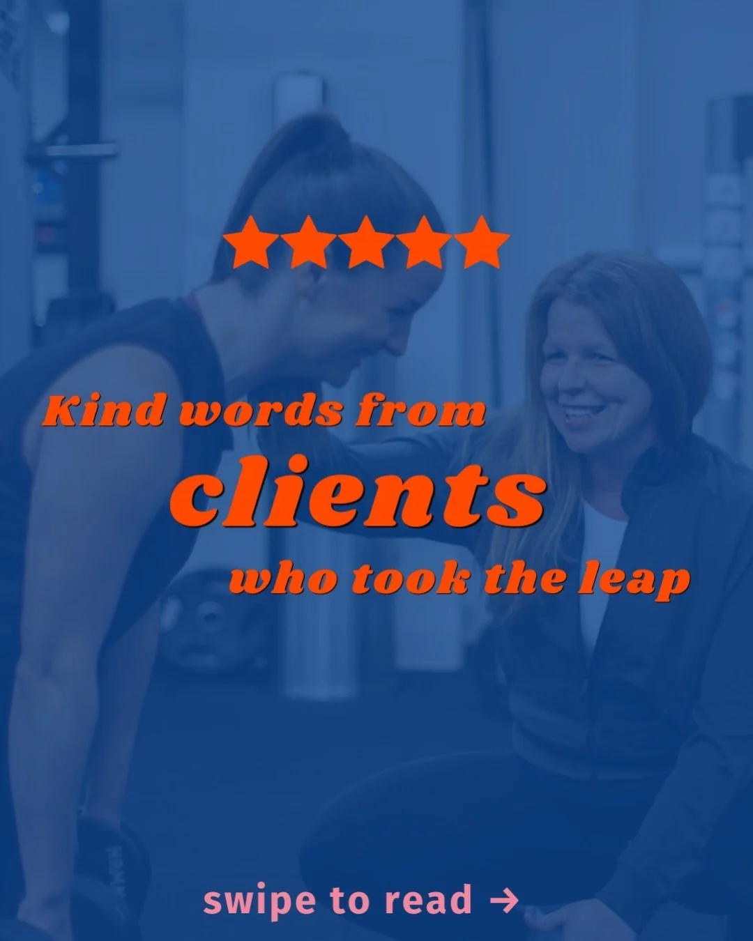 Your sign to stop dreading the gym (and maybe even enjoy it?).

Real results from real folks who decided to bet on themselves - and live a fuller life because of that! 

Swipe to see what&rsquo;s possible when you have the right coach in your corner.