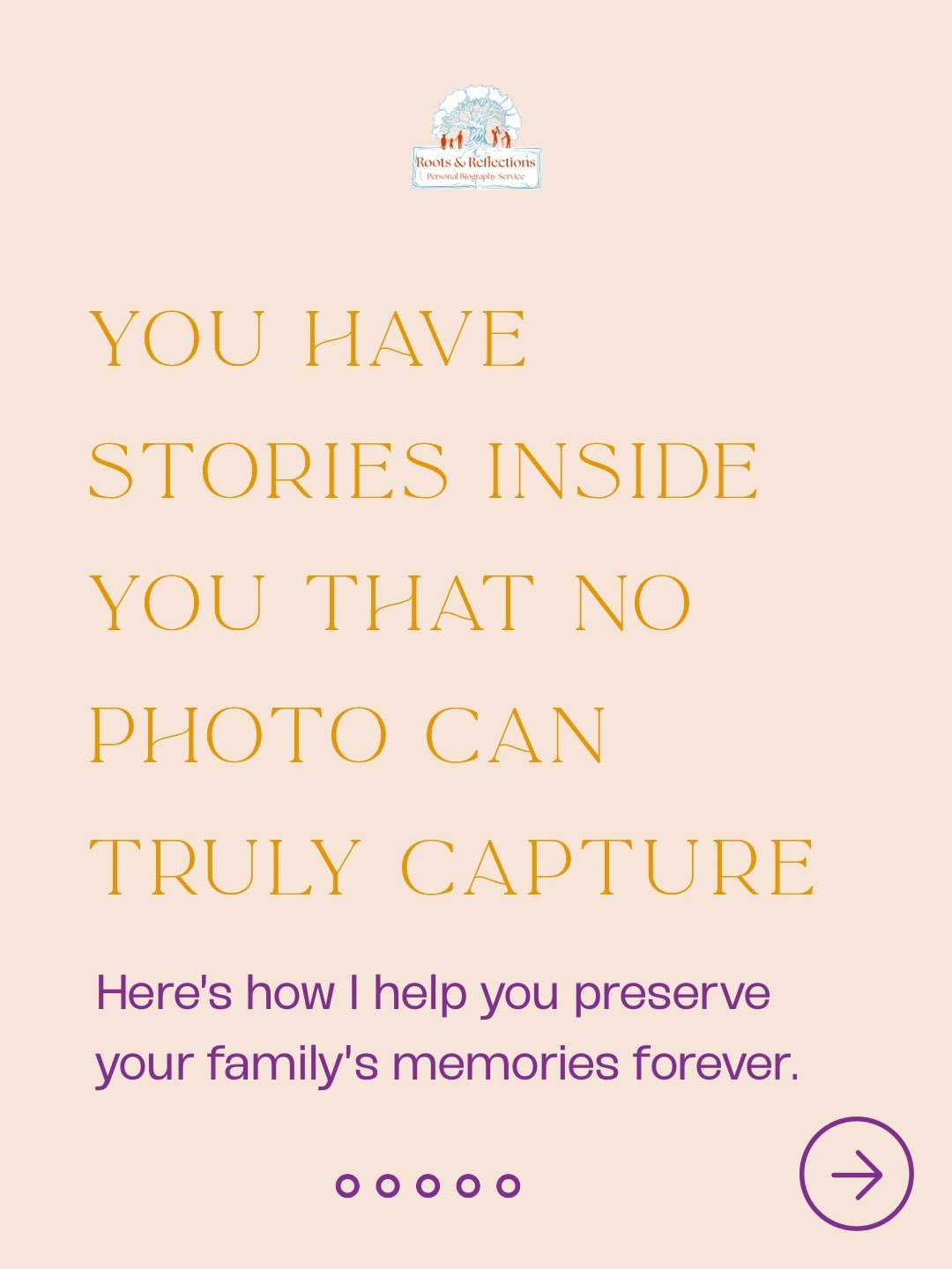 Here&rsquo;s how we make sure people and their stories live on forever!

Don&rsquo;t wait for &ldquo;someday,&rdquo; preserve your family&rsquo;s memories now, while the stories are still there to be told.

Tap the link in bio to get in touch and get
