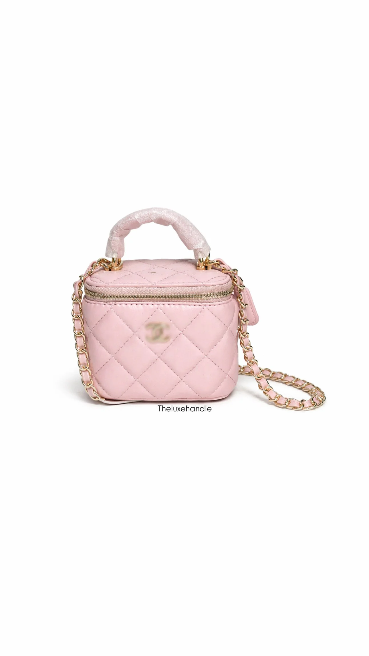 SMALL PINK VANITY BAG