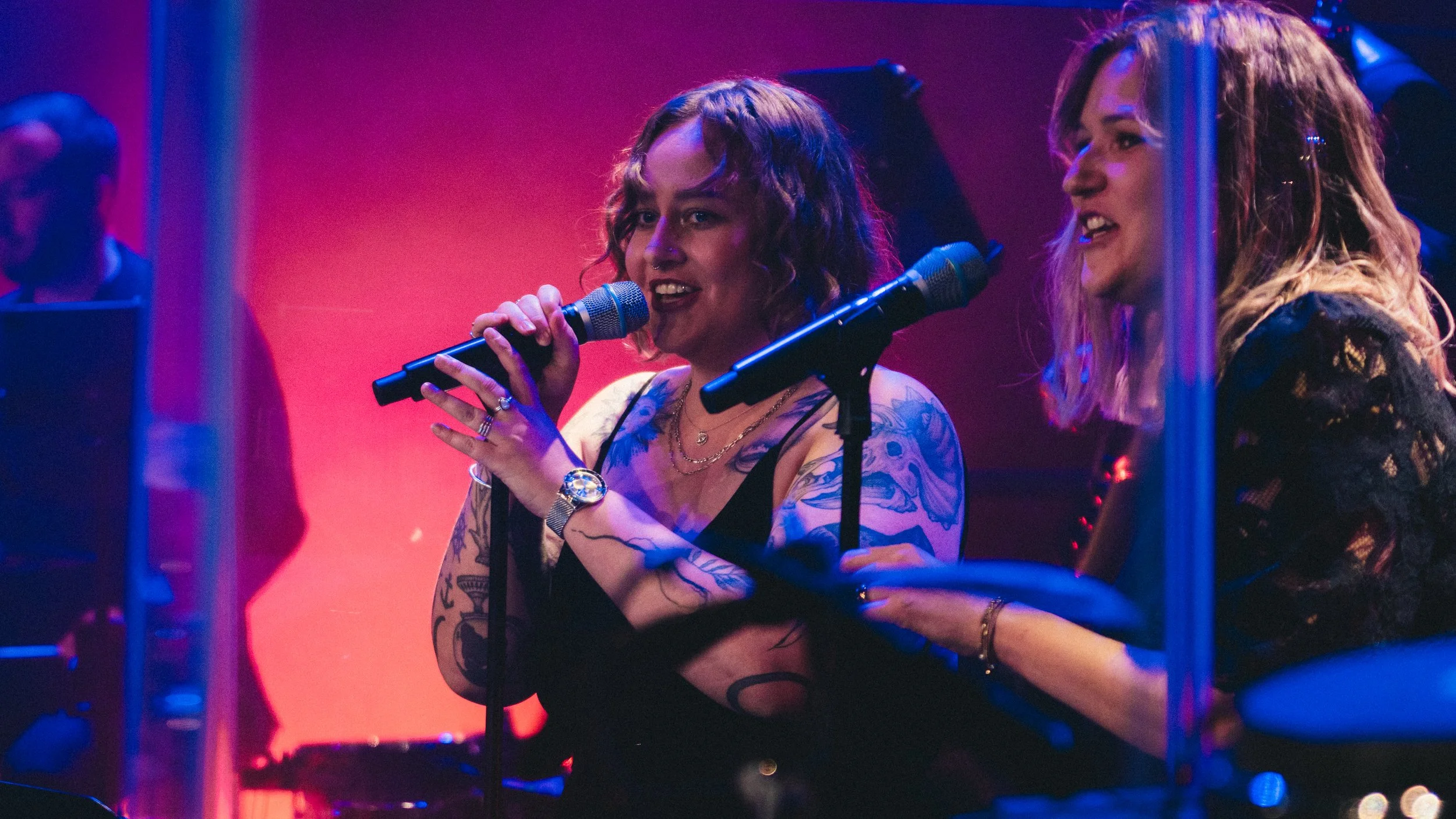 A picture taken by Marco Eberli, showing a band at the legendary Theater Uri.