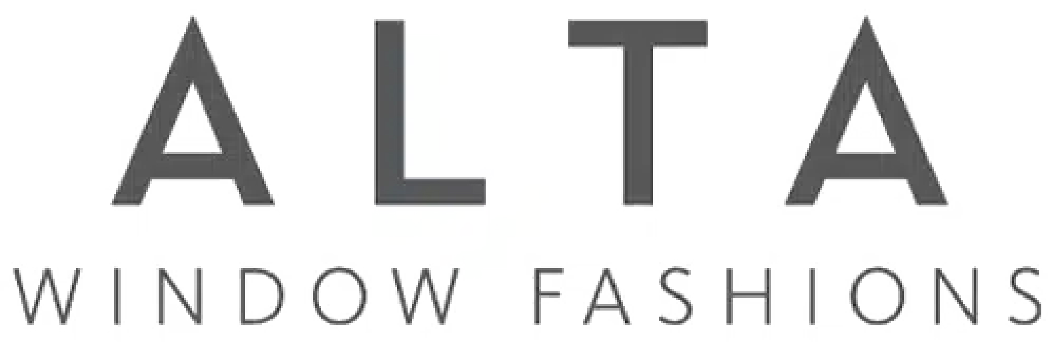 Logo of Alta Window Fashions with the words 'ALTA' in large letters and 'WINDOW FASHIONS' below.