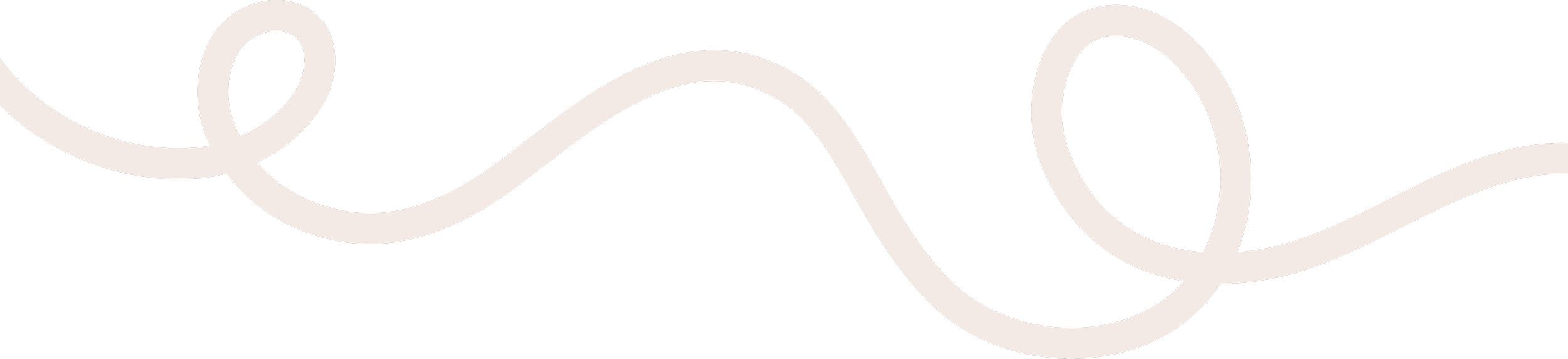 A decorative black background with a beige, wavy, and looping line design.