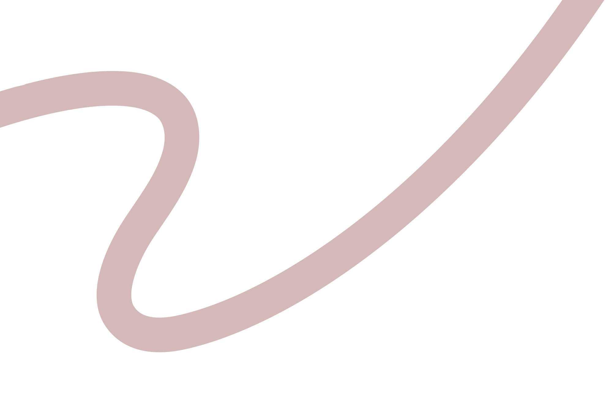 Close-up of a black background with a large, light pink, stylized letter 'e'.