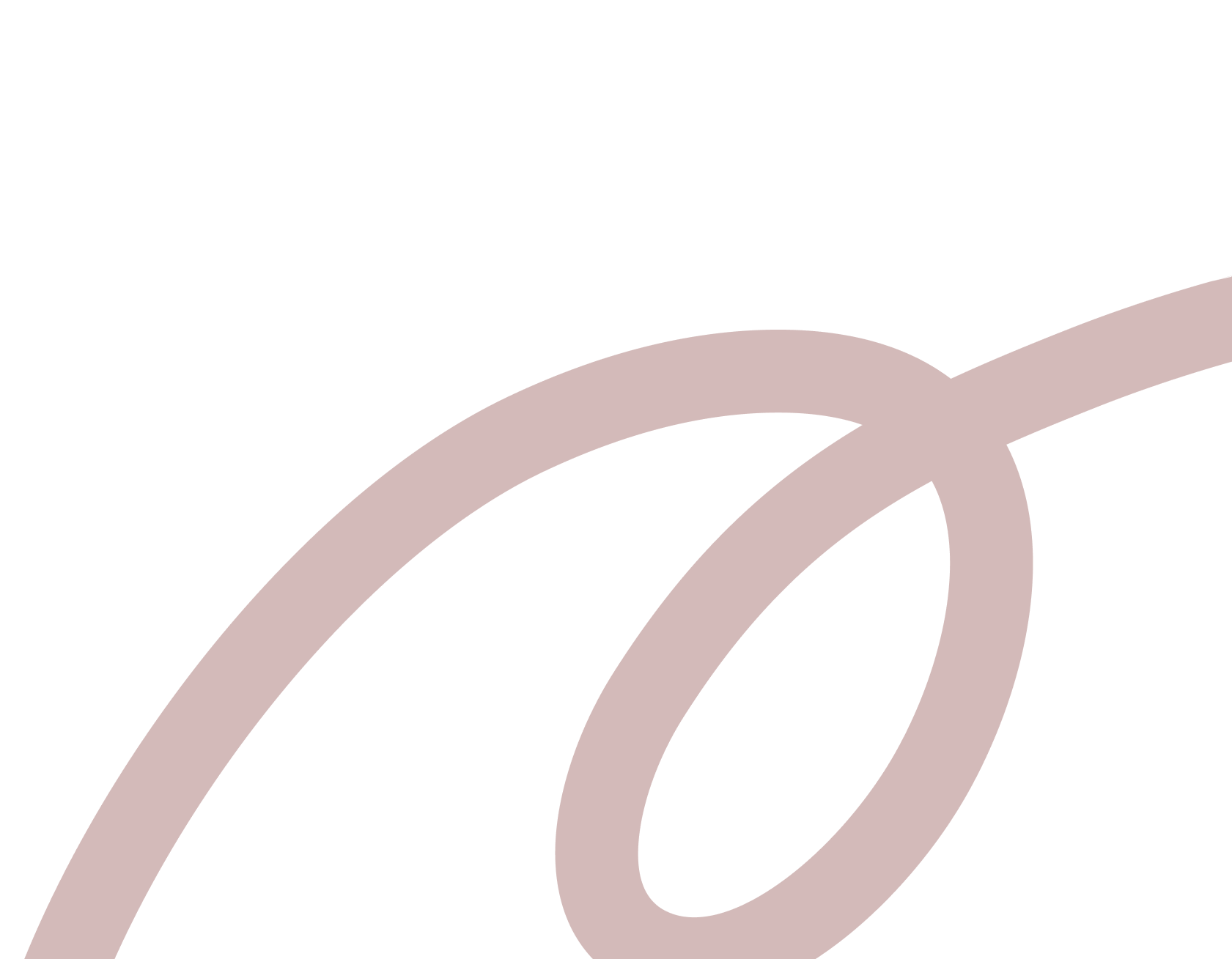 Close-up of a pink ribbon loop with a small pink ribbon at the end, symbolizing breast cancer awareness.