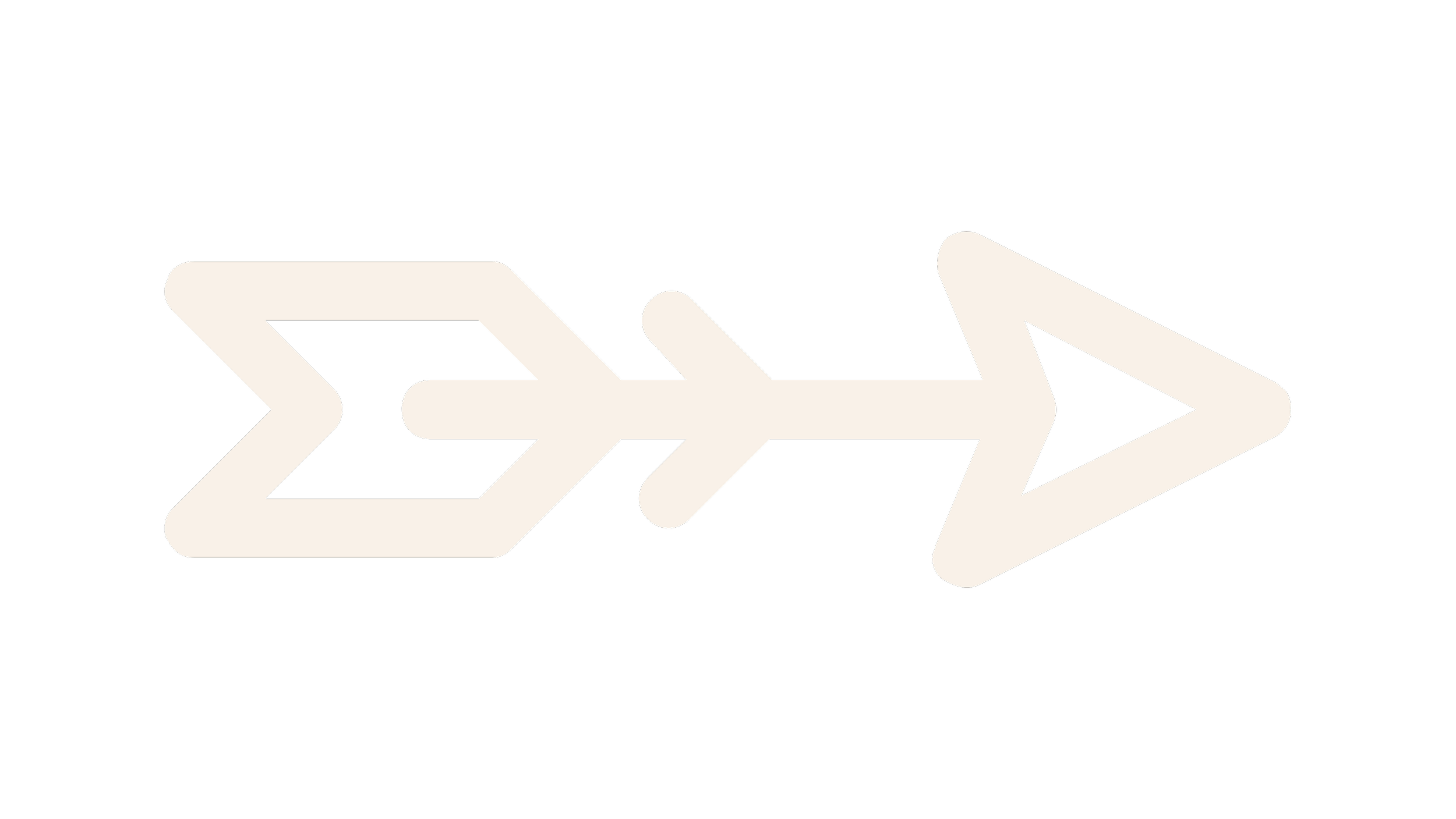 White arrow with delta symbol on the left, a straight line with a small arrow in the middle, and a larger arrow pointing right on a black background.