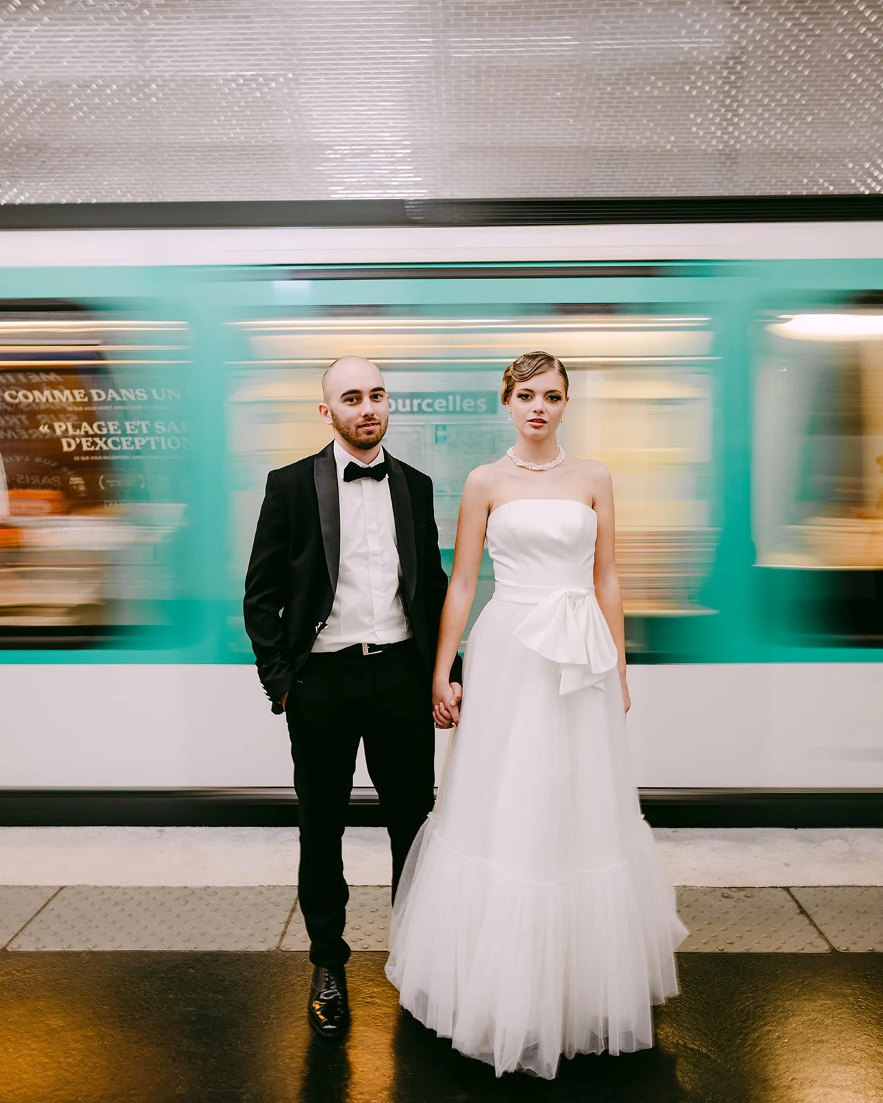 Photo de couple métro 