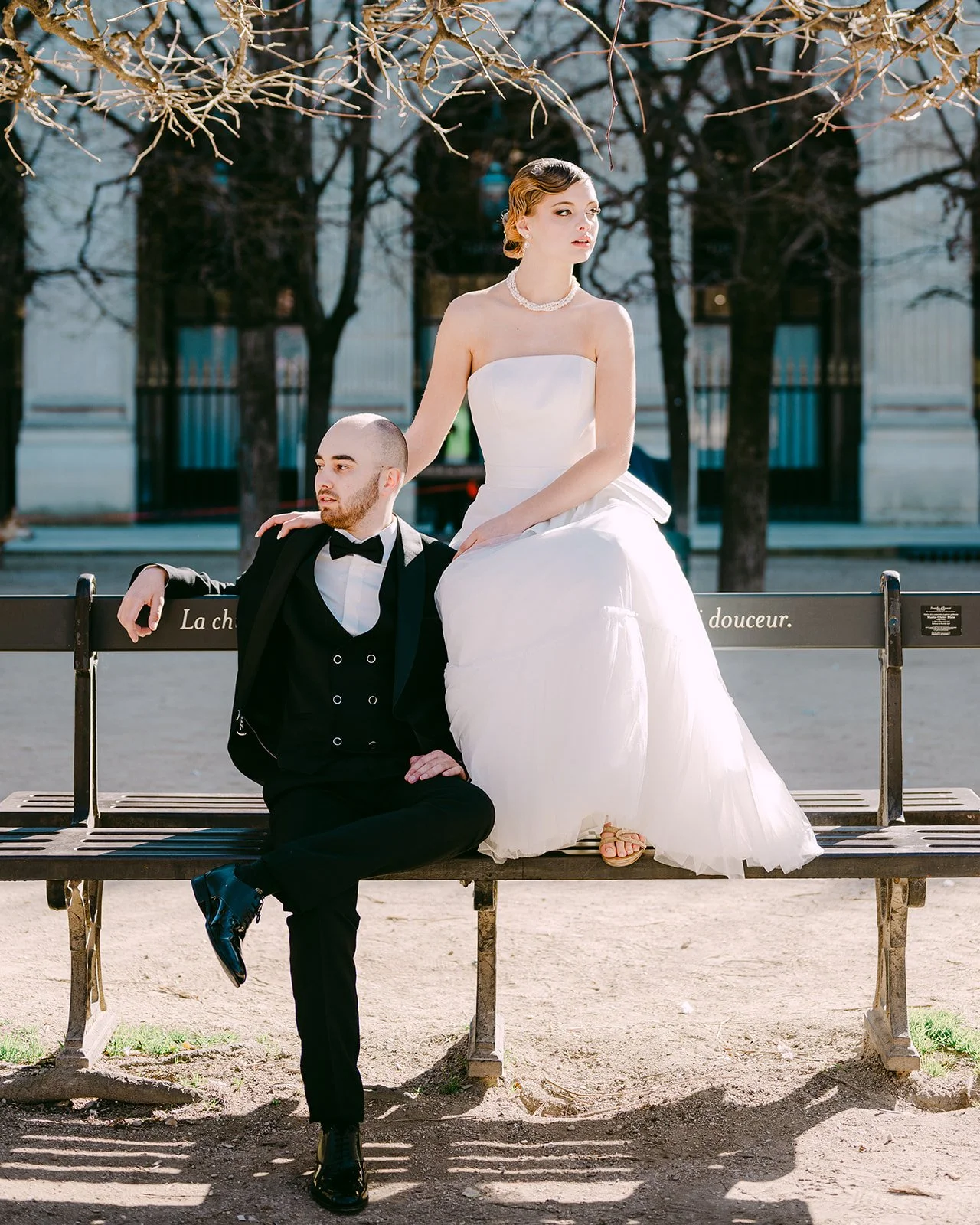 Photo de couple - banc