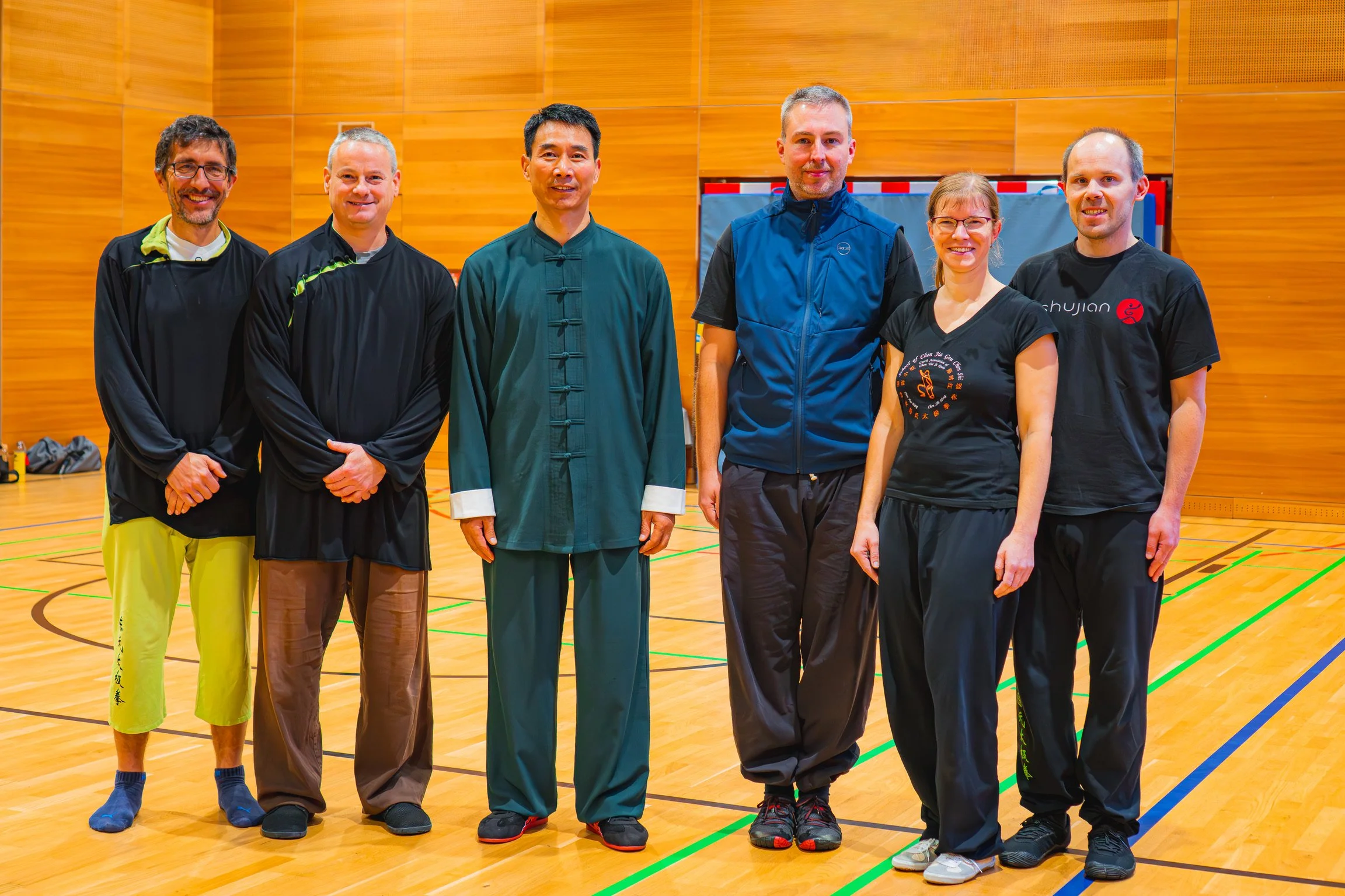 A group of  Chen Tai Chi practitioners at a Seminar with master Chen Bing